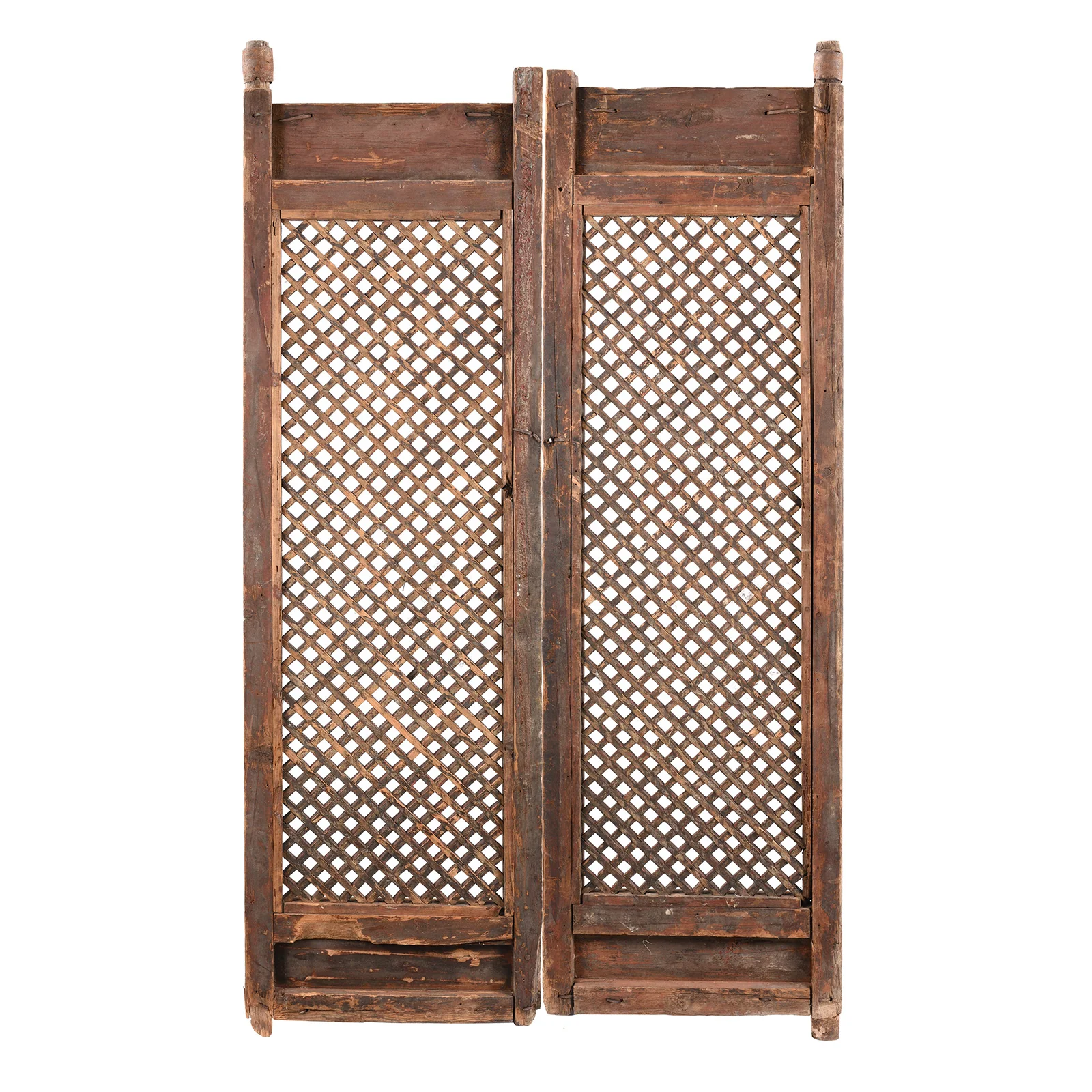 Old Yumu Elm Lattice Door Screen From Shanxi - 19thC - Image 3