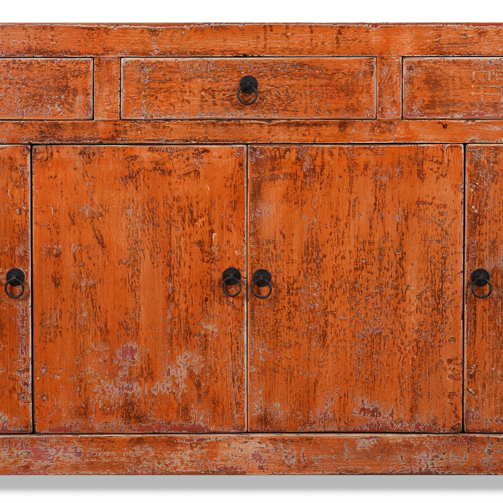 Orange Lacquer Dongbei Sideboard - Image 4