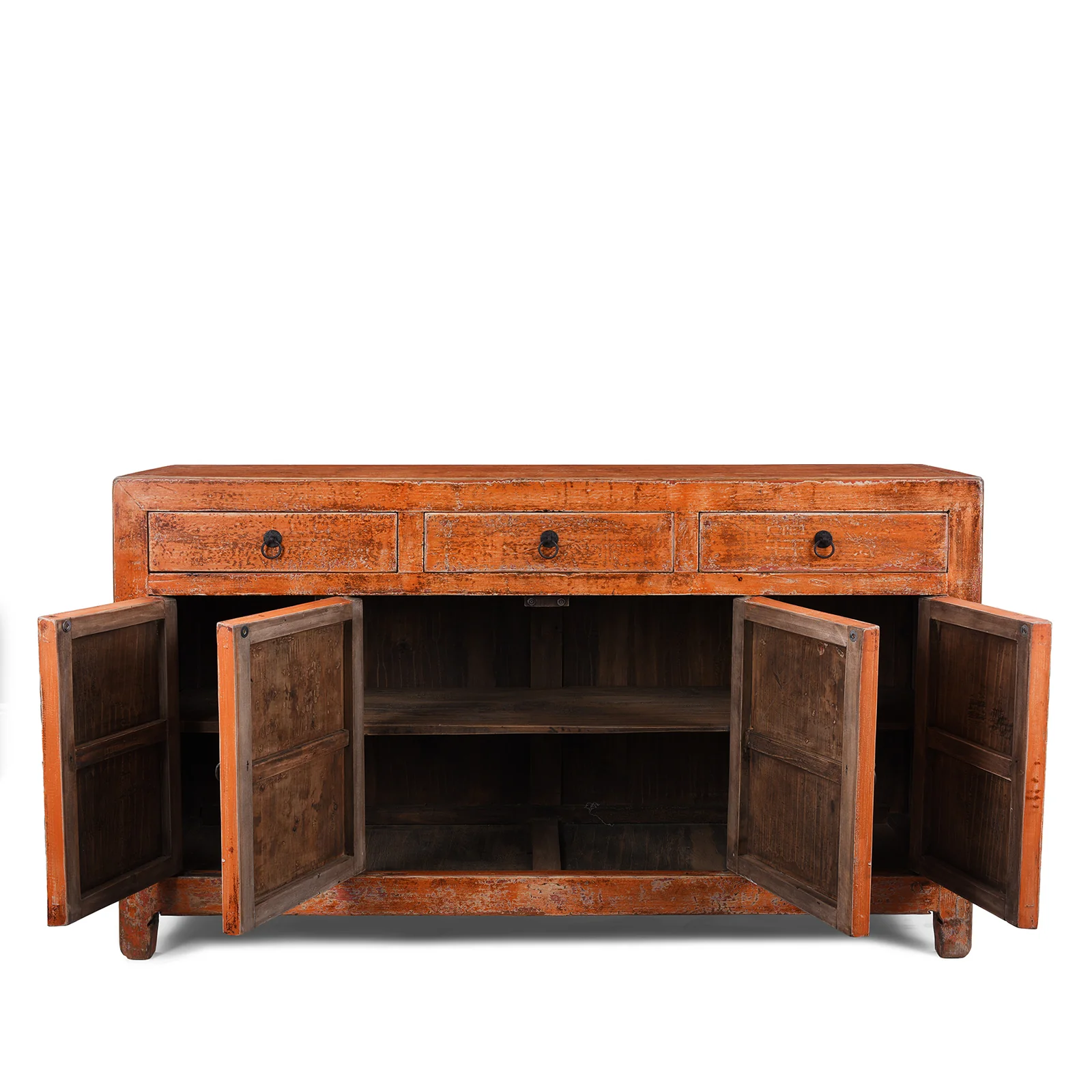 Orange Lacquer Dongbei Sideboard - Image 5
