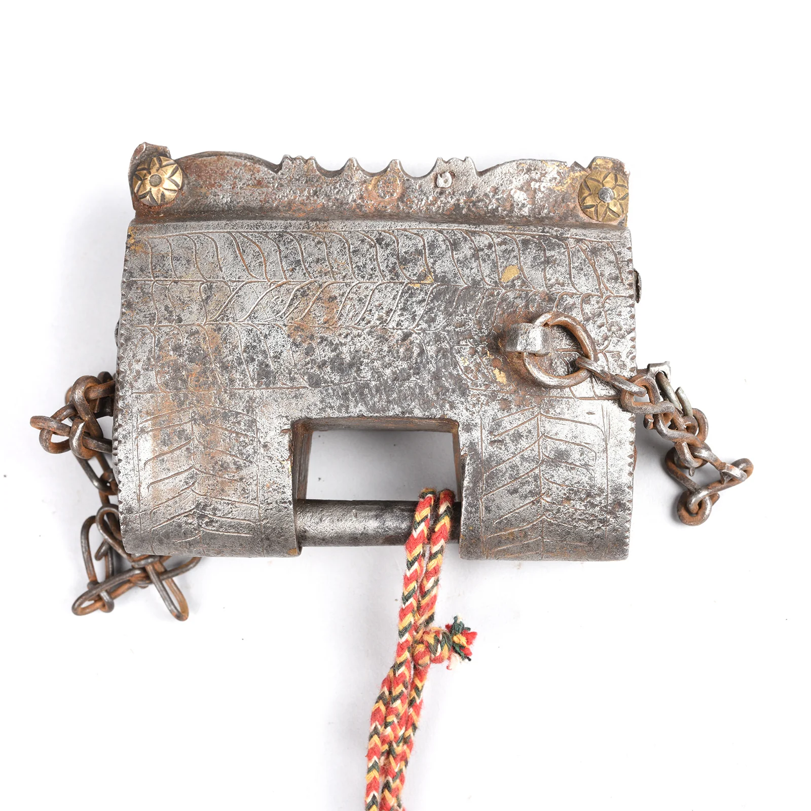 Original Indian Iron Padlock With Key - 18th Century - Image 2