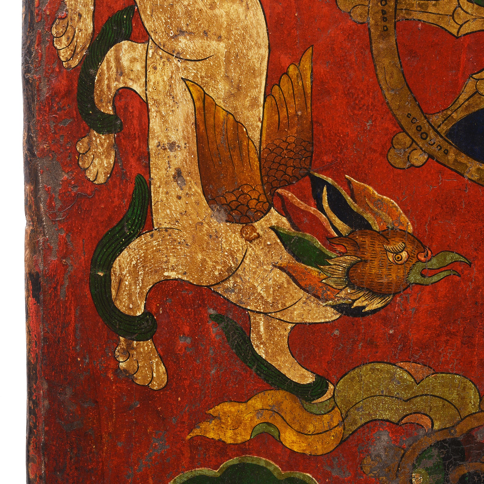 Original Painted Tibetan Door - 19th Century - Image 2