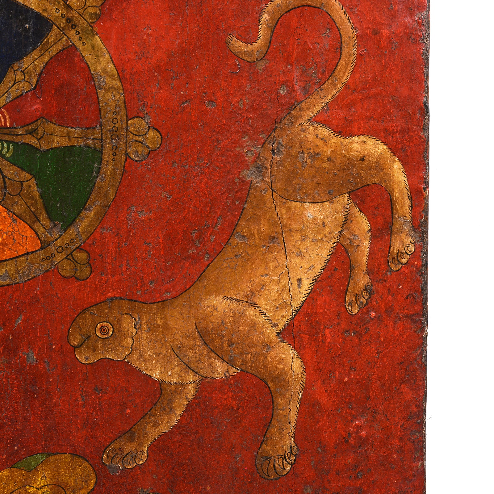 Original Painted Tibetan Door - 19th Century - Image 3