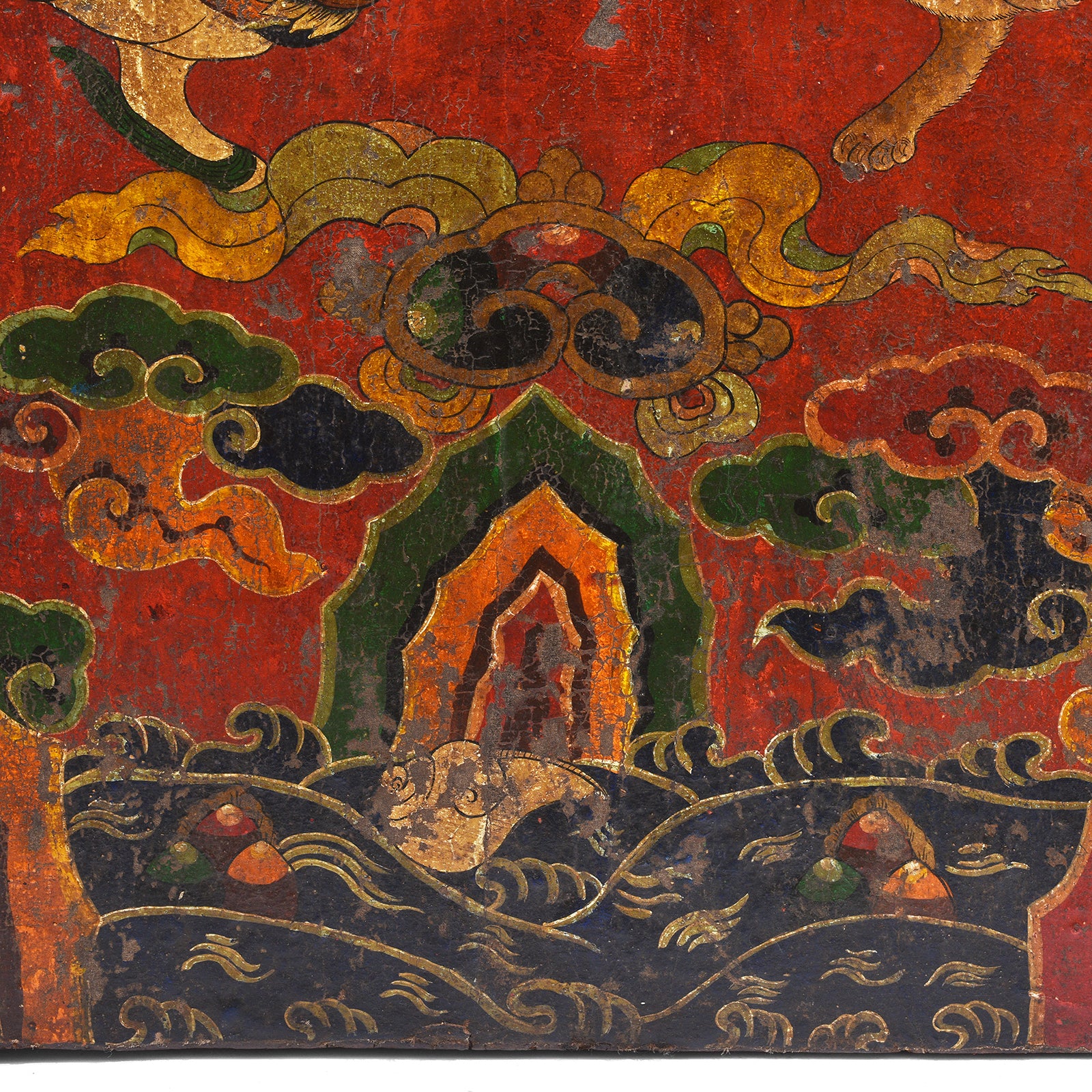 Original Painted Tibetan Door - 19th Century - Image 8