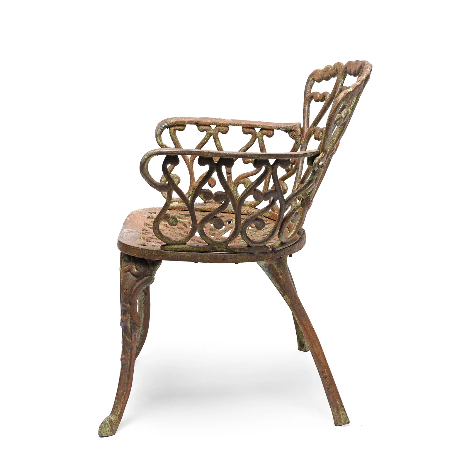 Outdoor Cast Iron Garden Chair - Heart Shape - Image 3