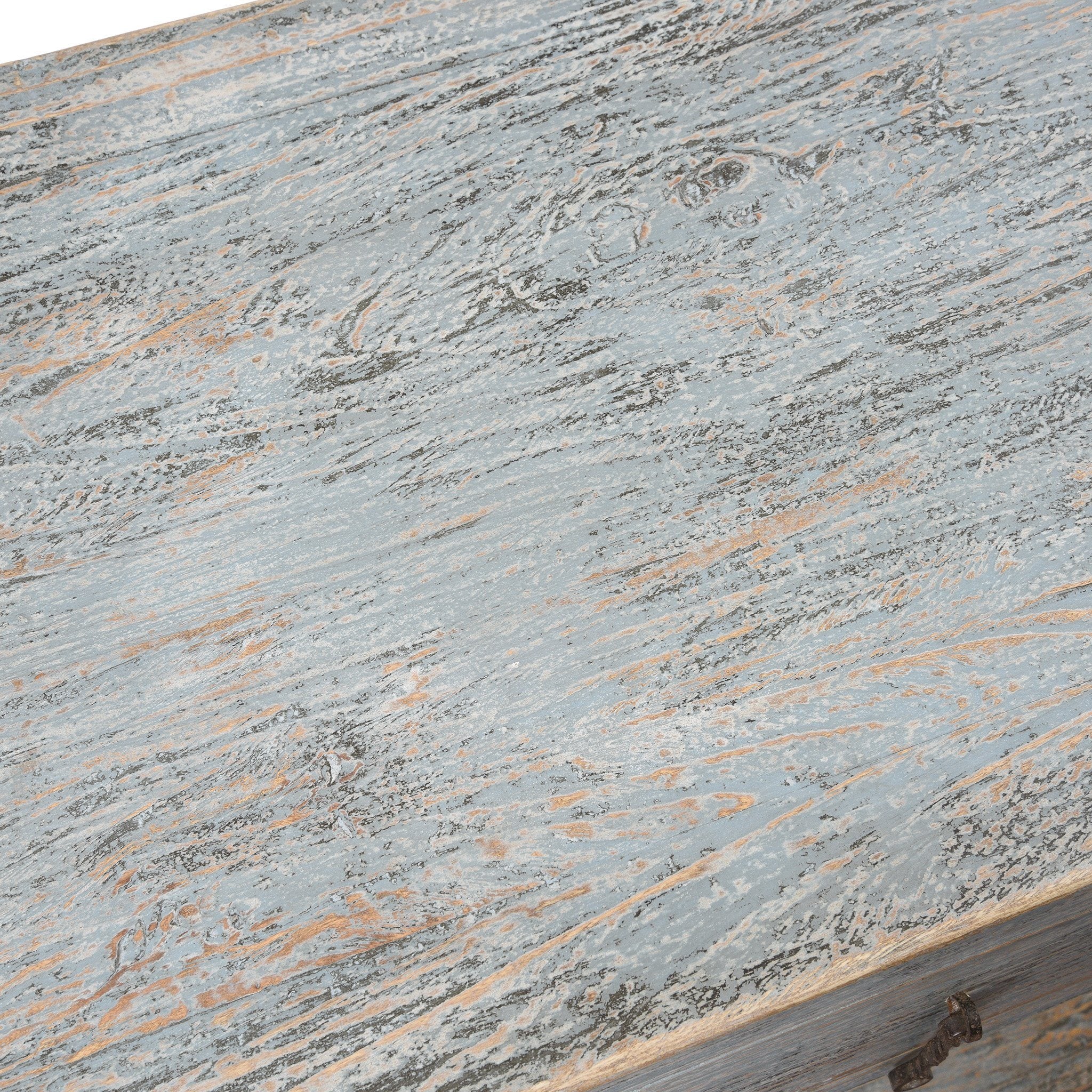 Painted 4 Drawer Console Made From Reclaimed Pine - Image 5
