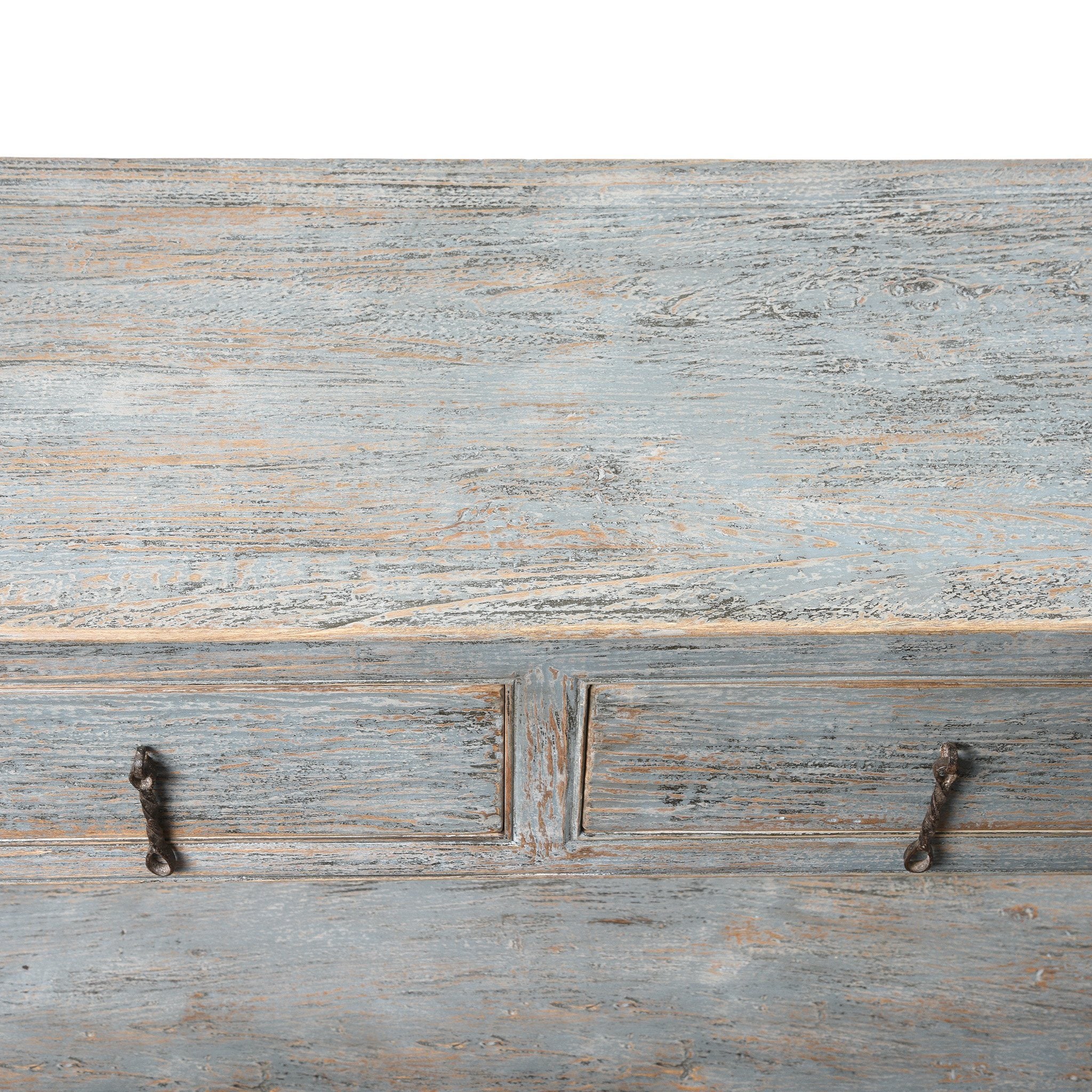Painted 4 Drawer Console Made From Reclaimed Pine - Image 7