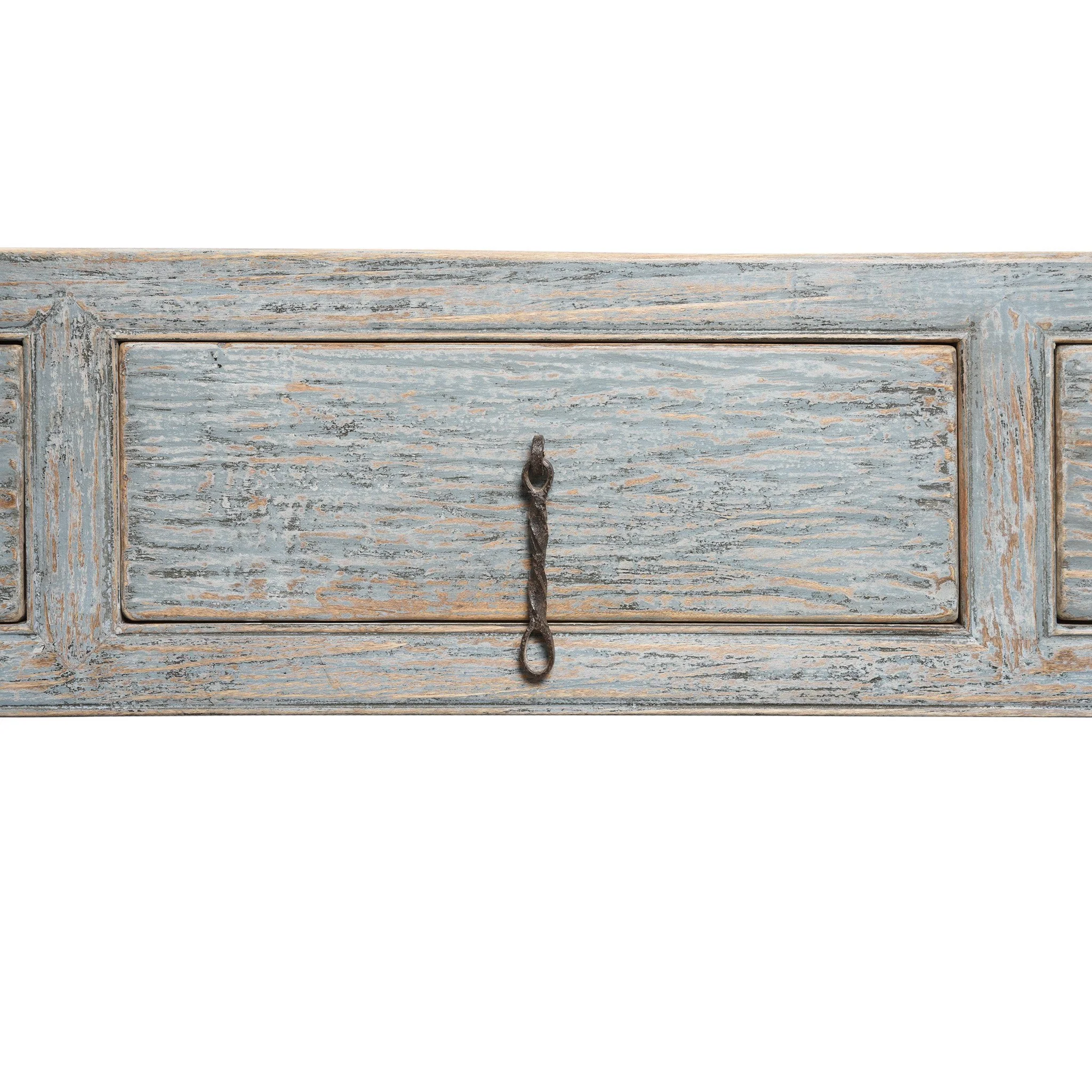 Painted 4 Drawer Console Made From Reclaimed Pine - Image 8