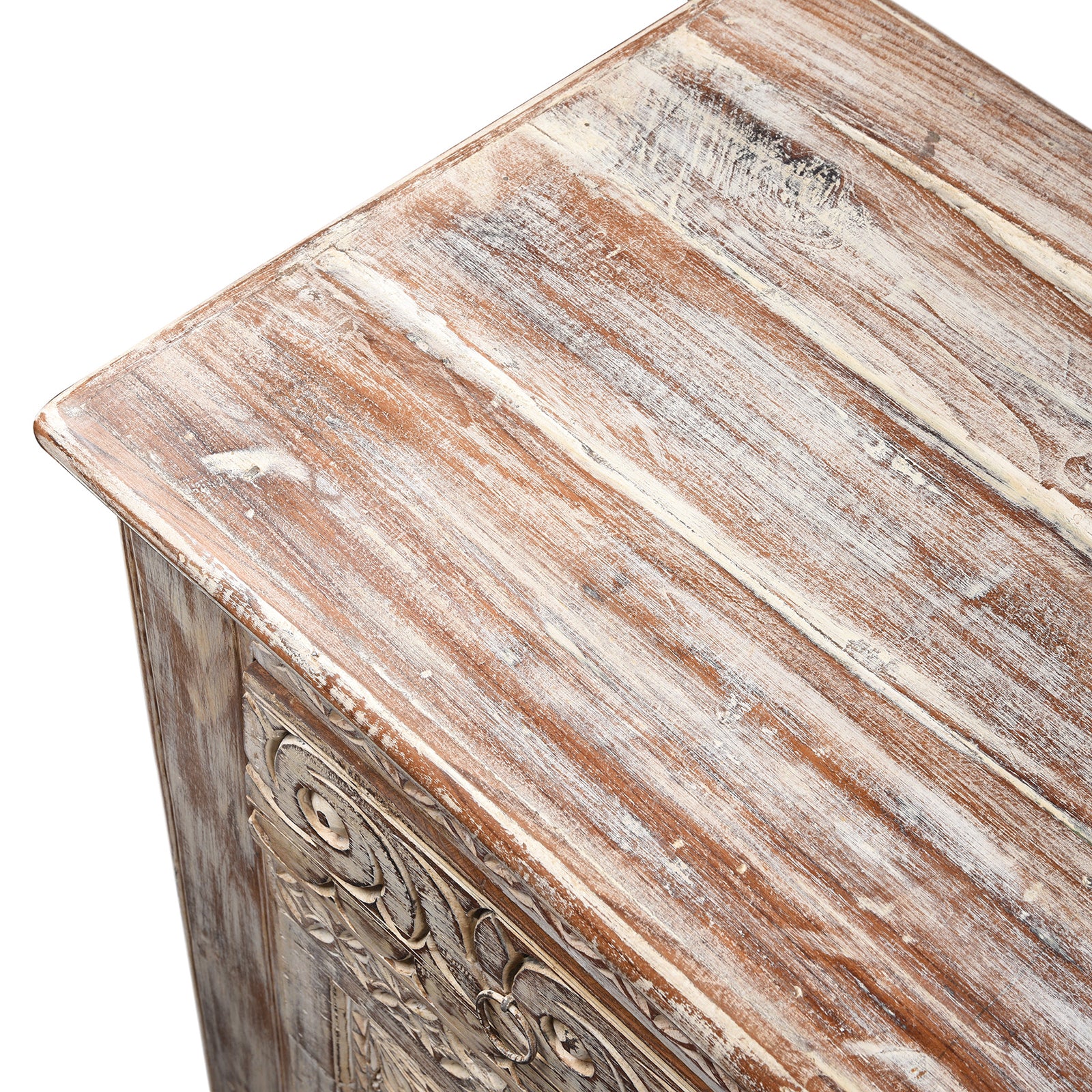 5 Drawer Console Table Made From Reclaimed Teak - Image 9