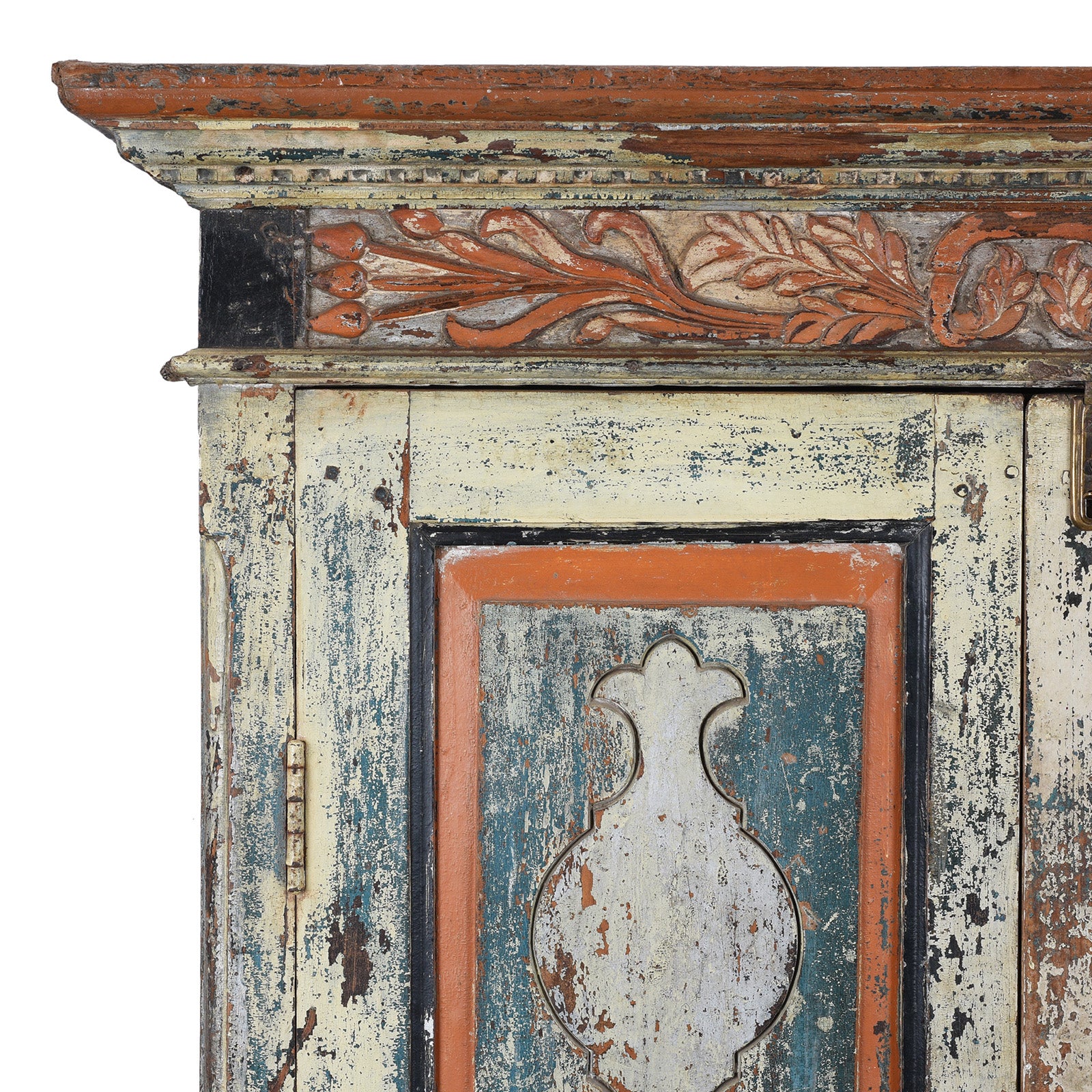 Painted Almirah Cabinet From Gujarat - 19th Century - Image 2