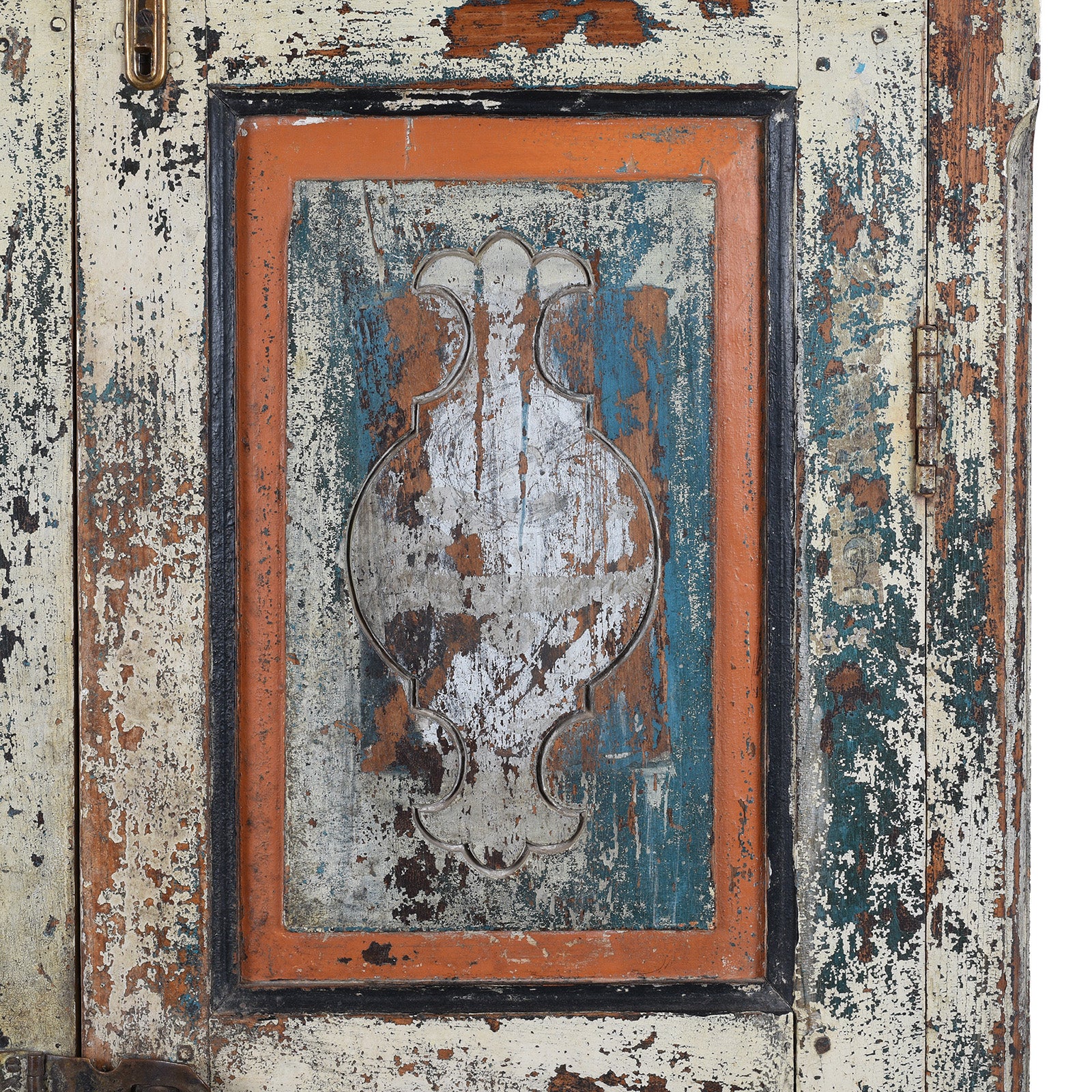 Painted Almirah Cabinet From Gujarat - 19th Century - Image 7