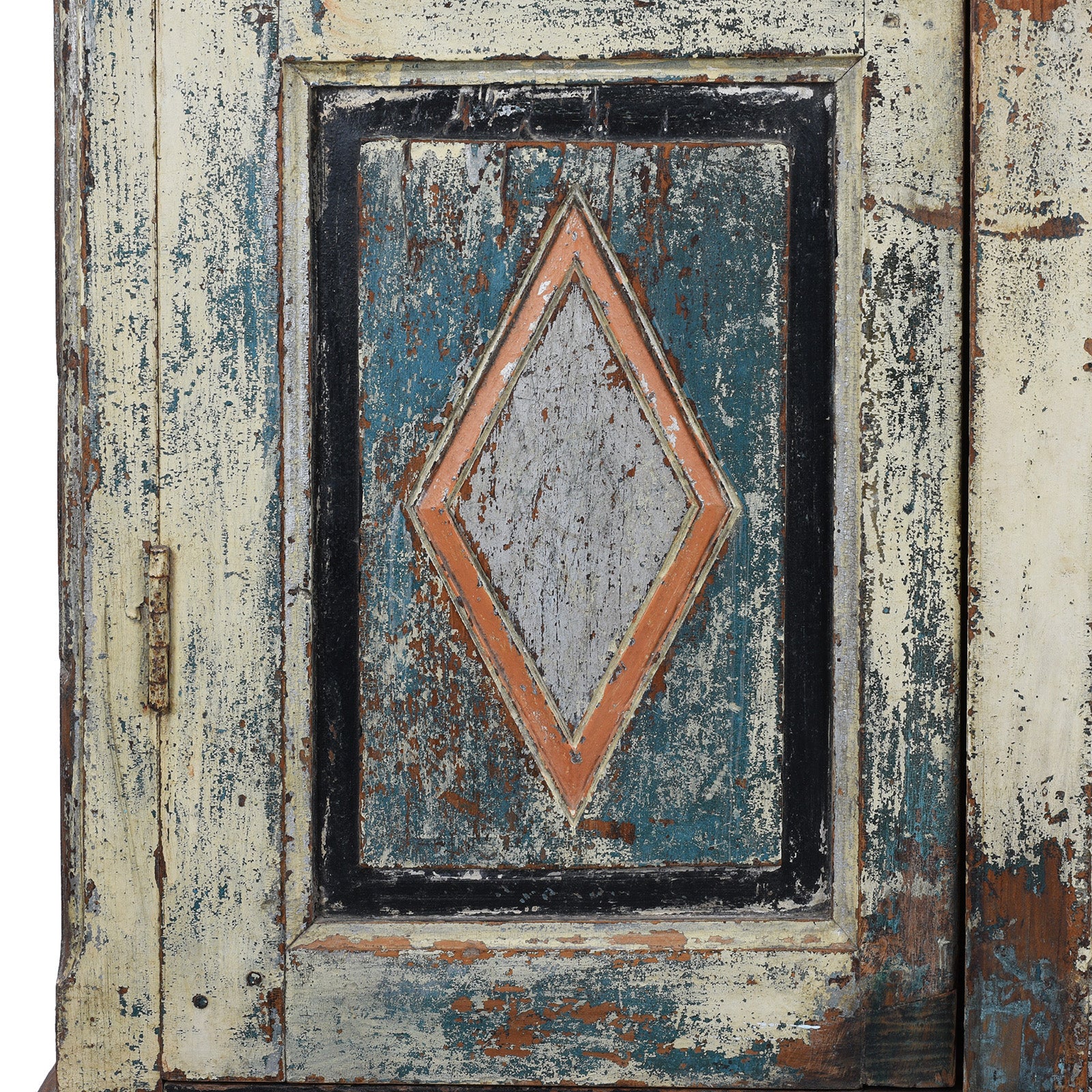 Painted Almirah Cabinet From Gujarat - 19th Century - Image 8