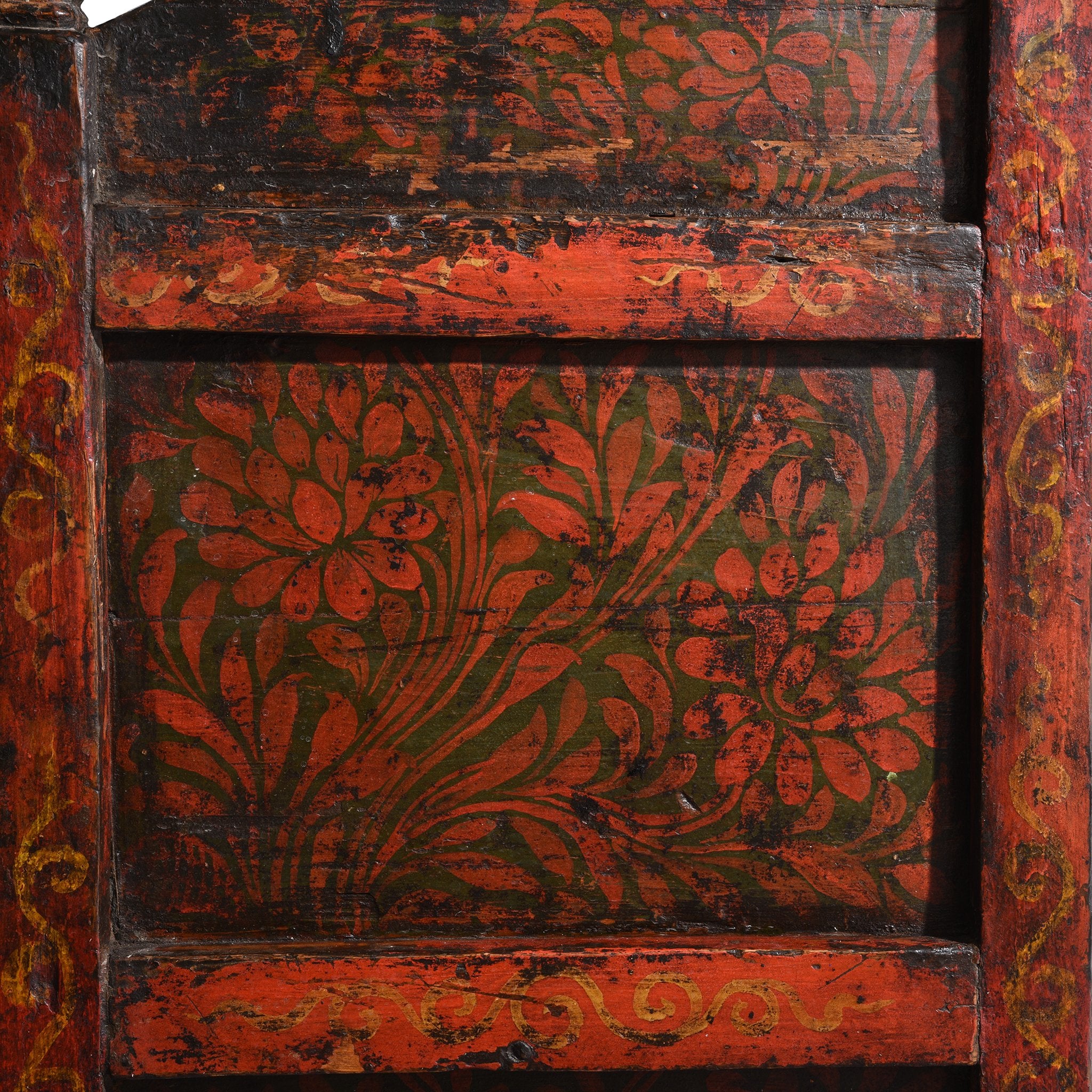 Painted 'Pegam' Altar Cabinet From Tibet - 18thC - Image 11