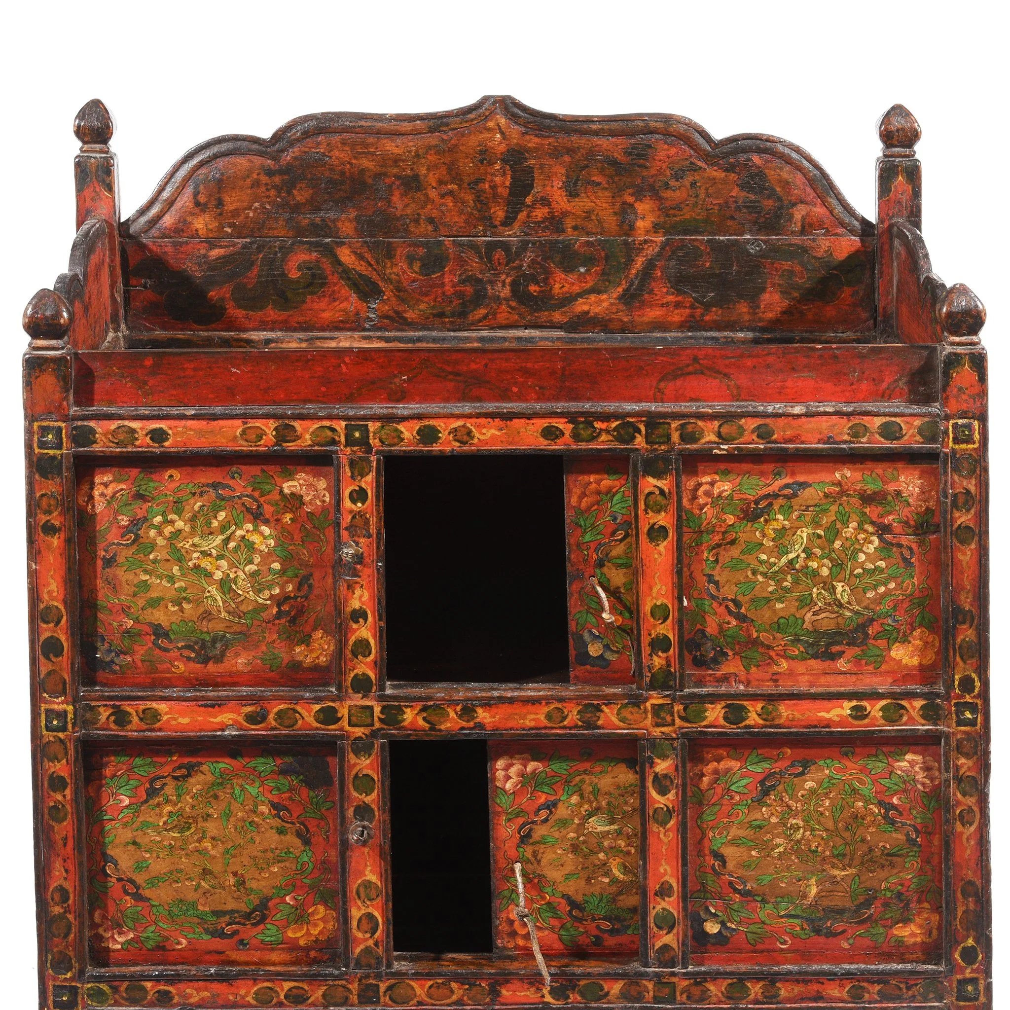 Painted 'Pegam' Altar Cabinet From Tibet - 18thC - Image 2