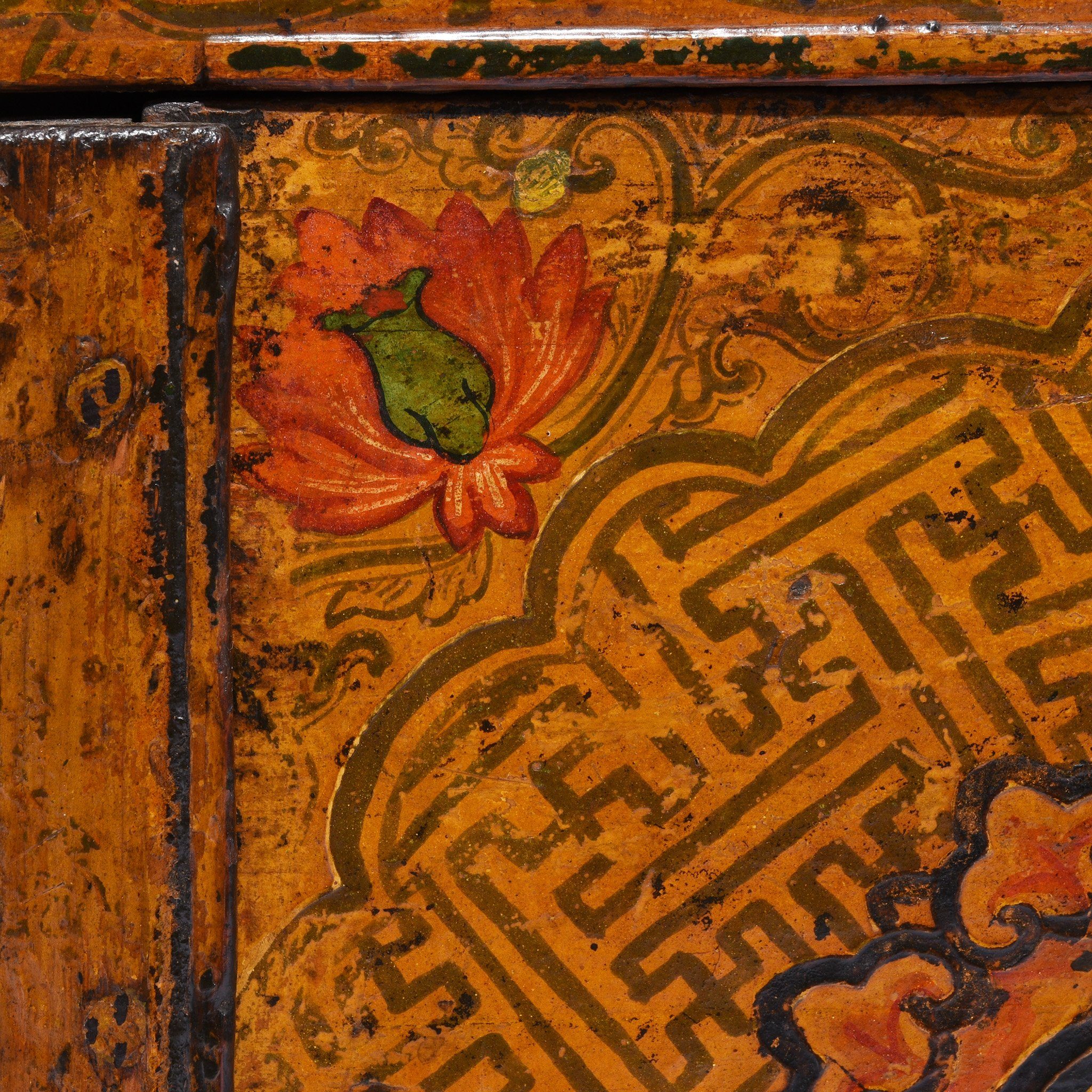 Painted Tibetan Cabinet From Lhasa - 19thC - Image 8