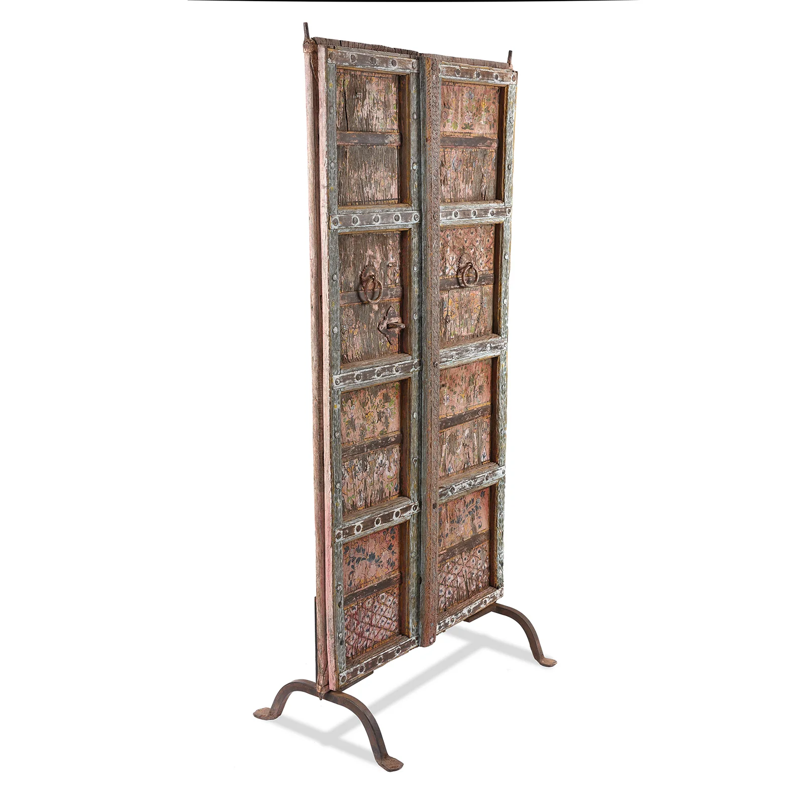 Old Indian Doors From Rajasthan With Later Paint - 19th Century - Image 4