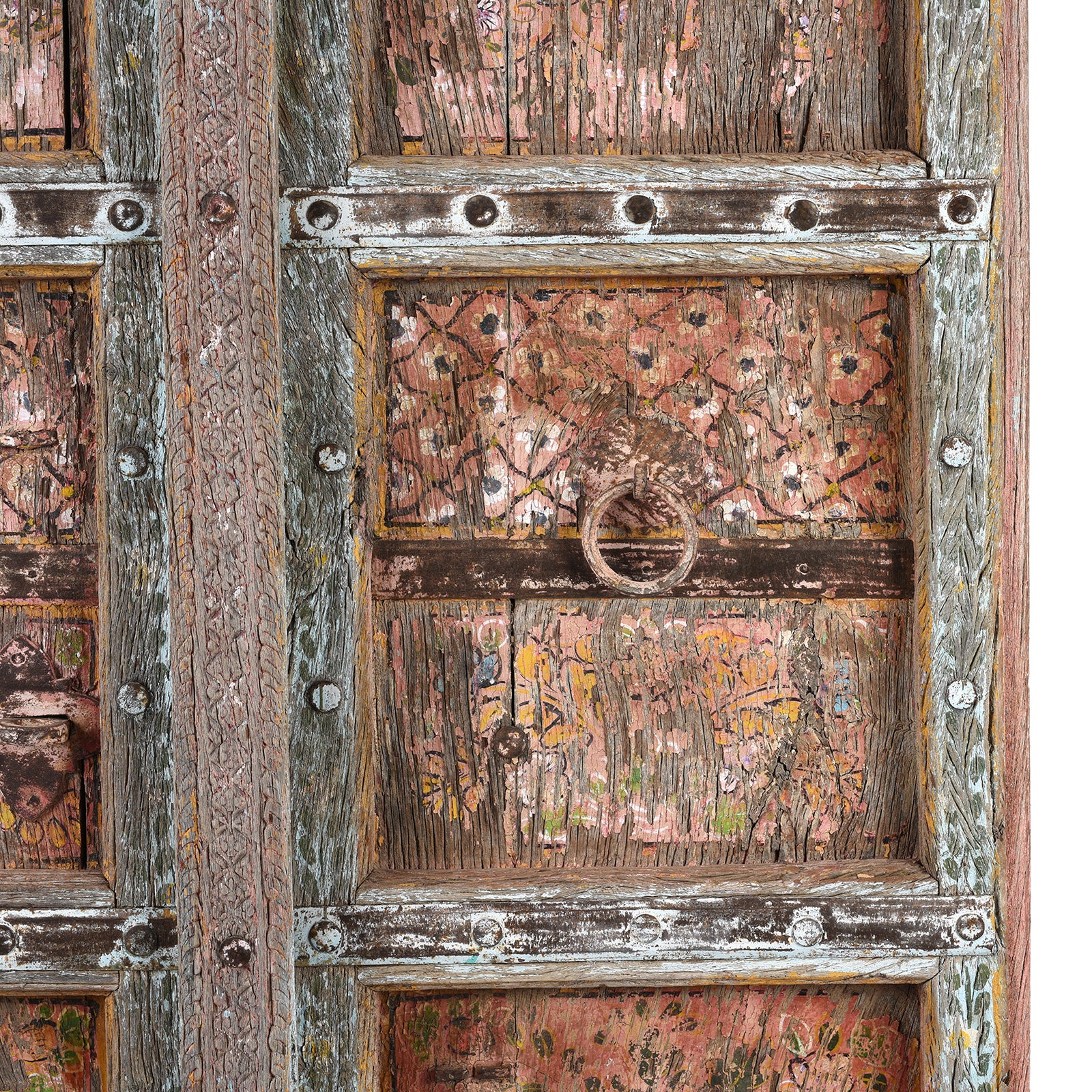 Old Indian Doors From Rajasthan With Later Paint - 19th Century - Image 5