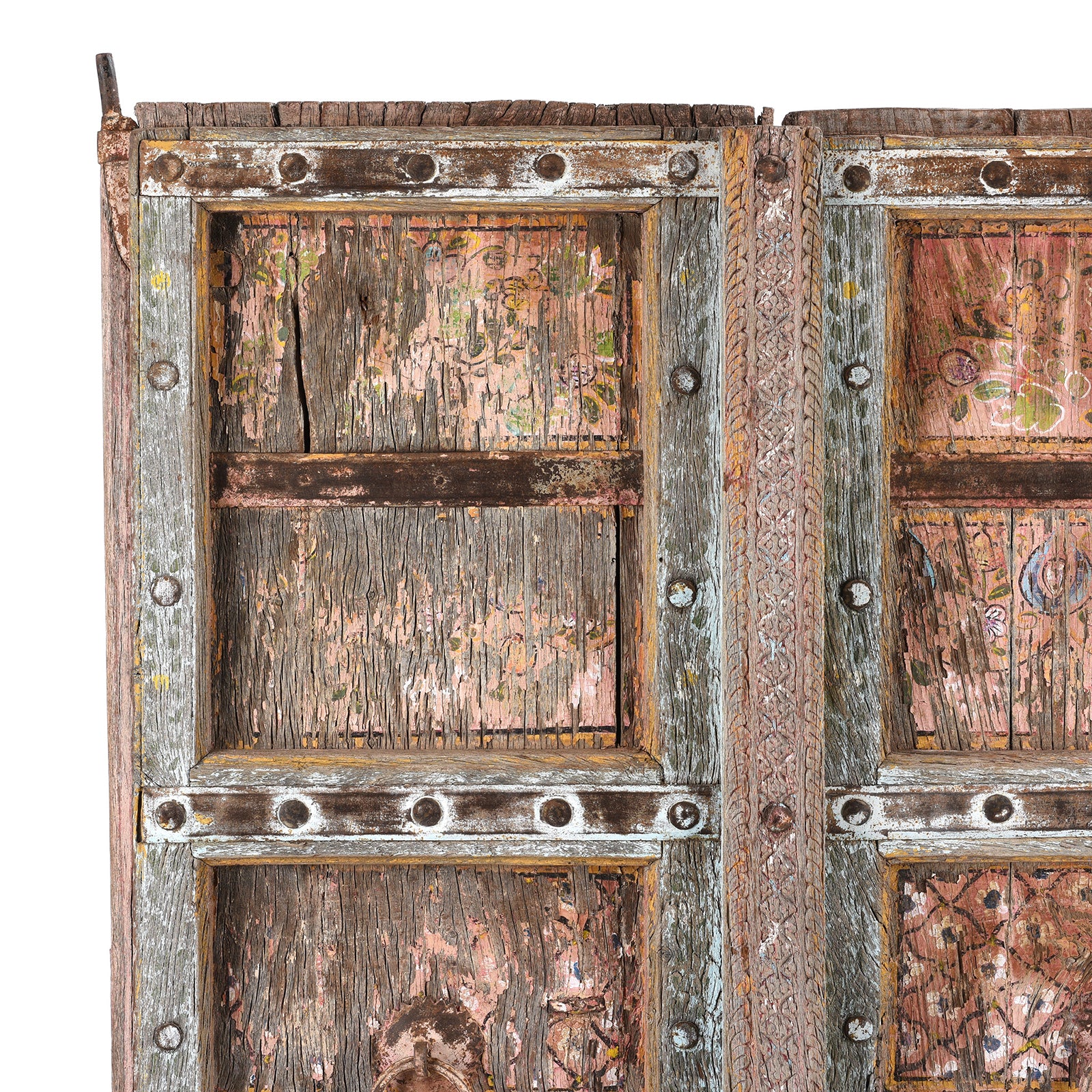 Old Indian Doors From Rajasthan With Later Paint - 19th Century - Image 9