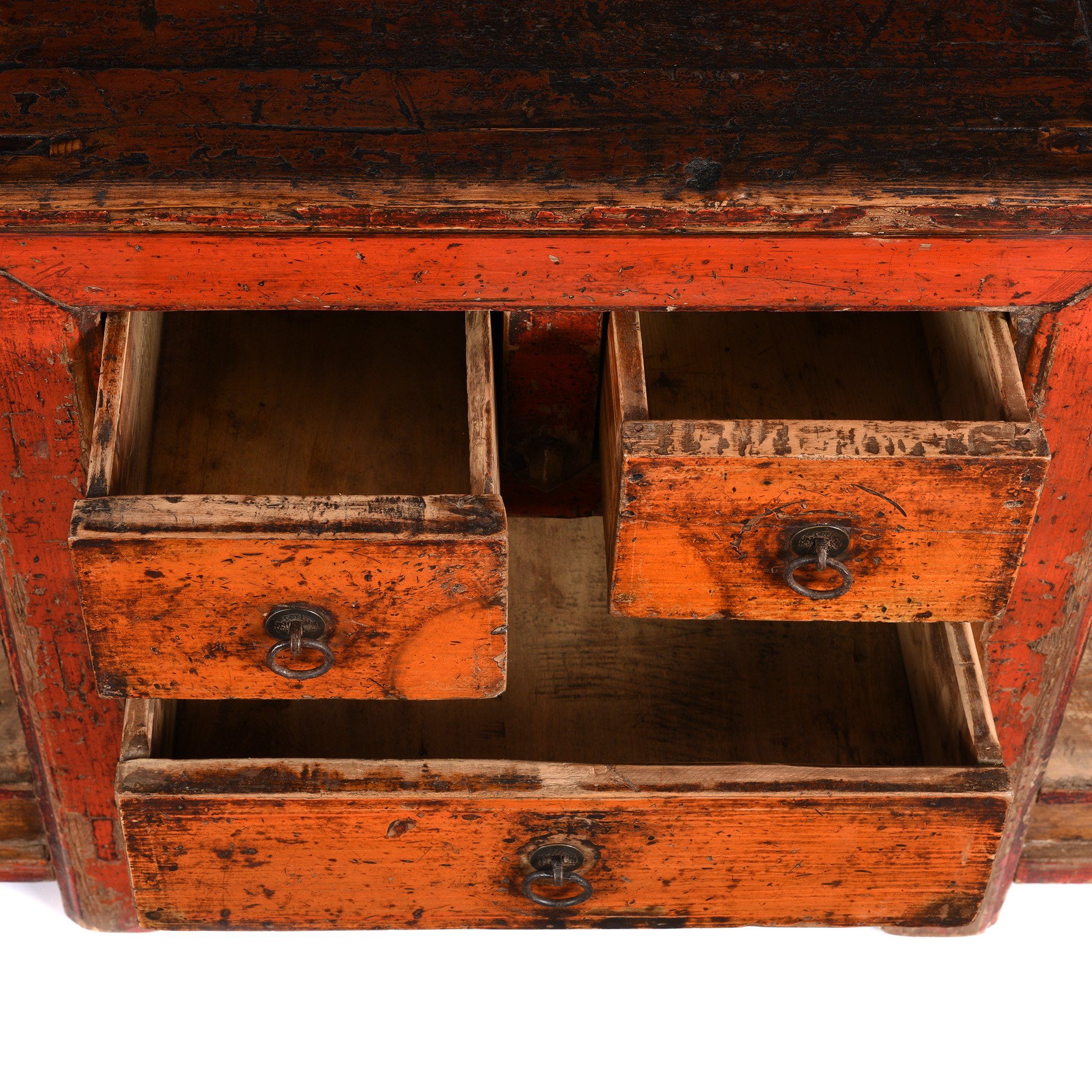 Painted Sideboard From Gansu Province - 19thC - Image 10