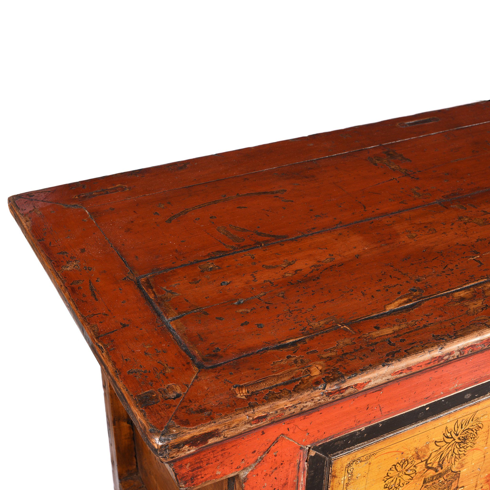 Painted Sideboard From Gansu Province - 19thC - Image 8