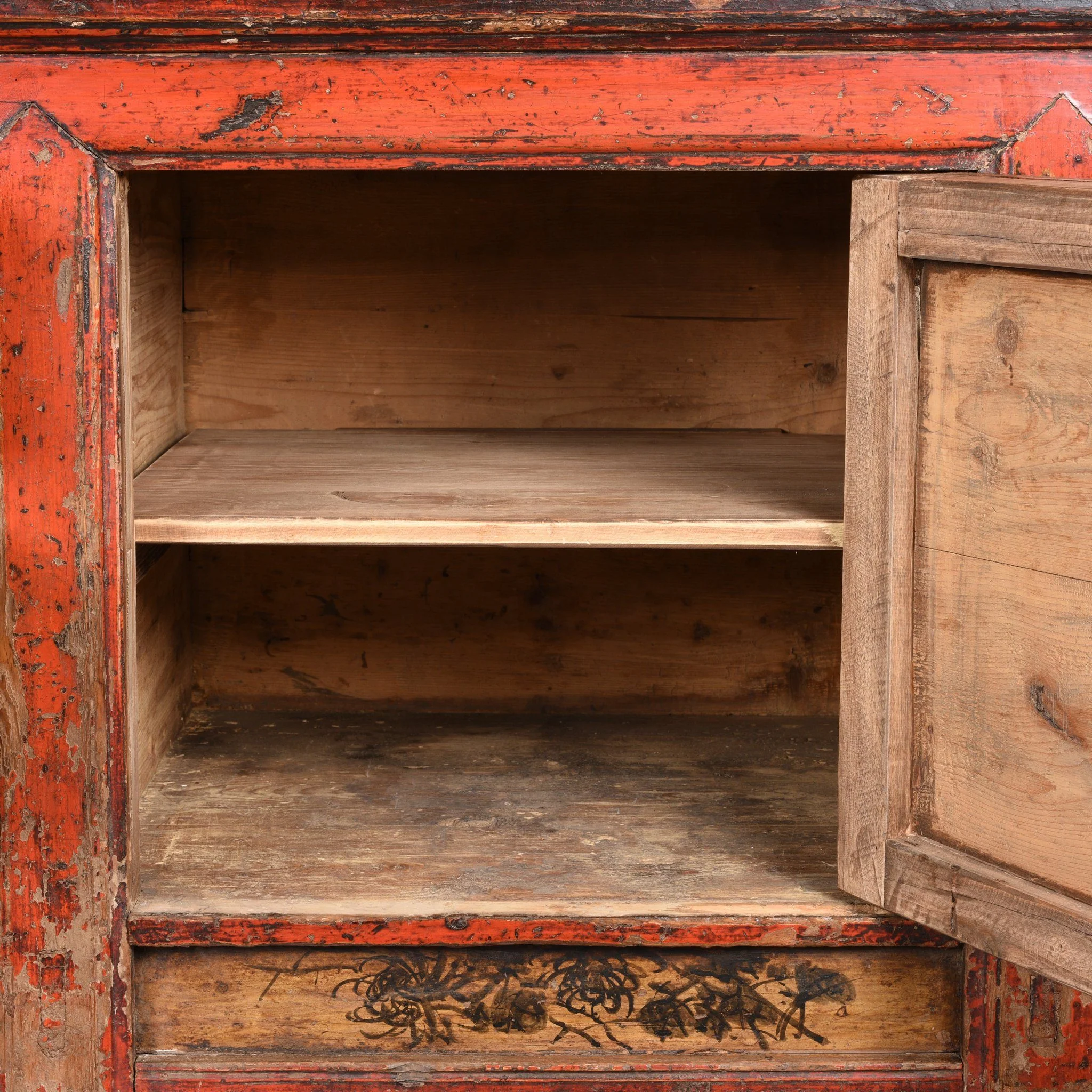 Painted Sideboard From Gansu Province - 19thC - Image 9