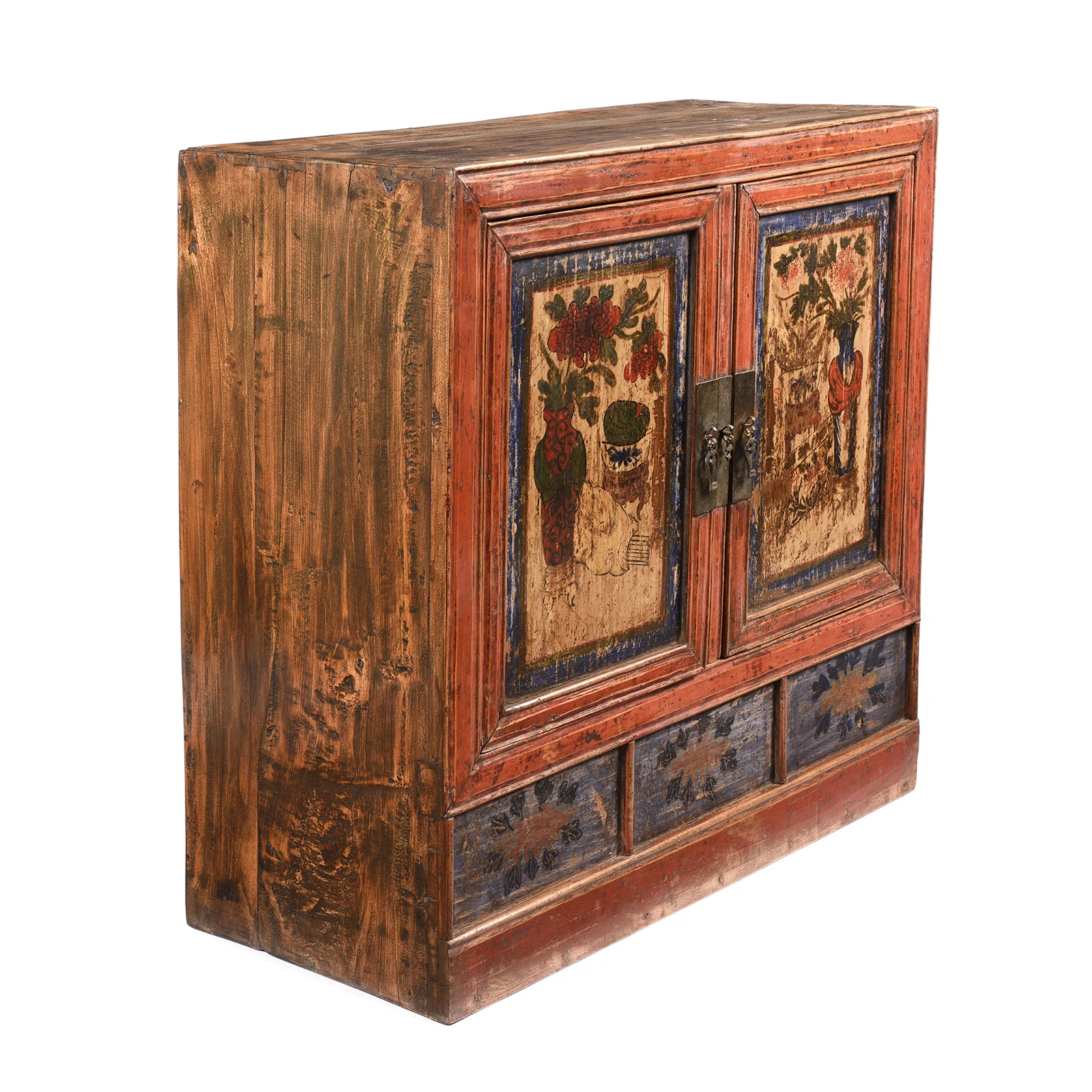 Painted Mongolian Book Cabinet - 19th Century - Image 3