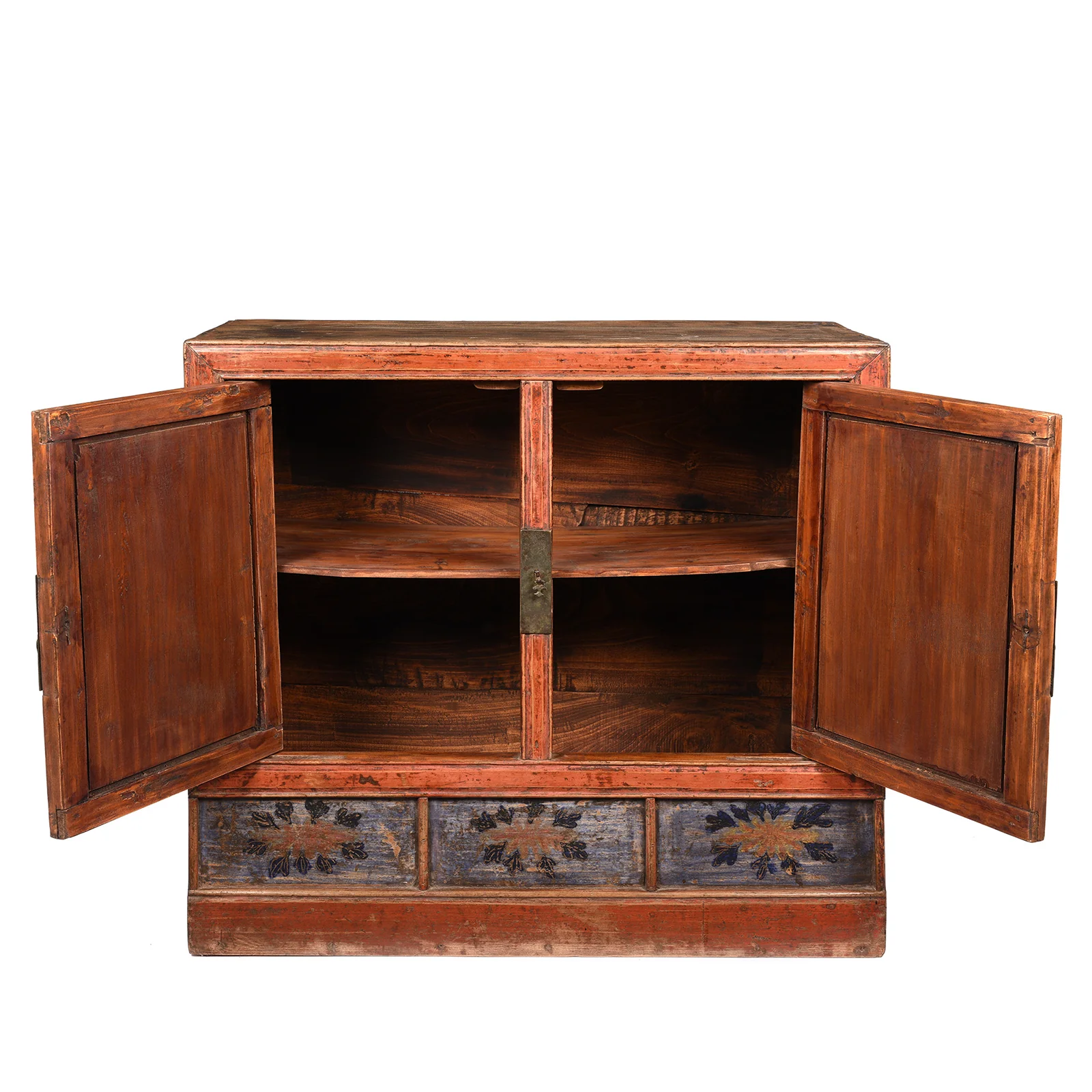 Painted Mongolian Book Cabinet - 19th Century - Image 4