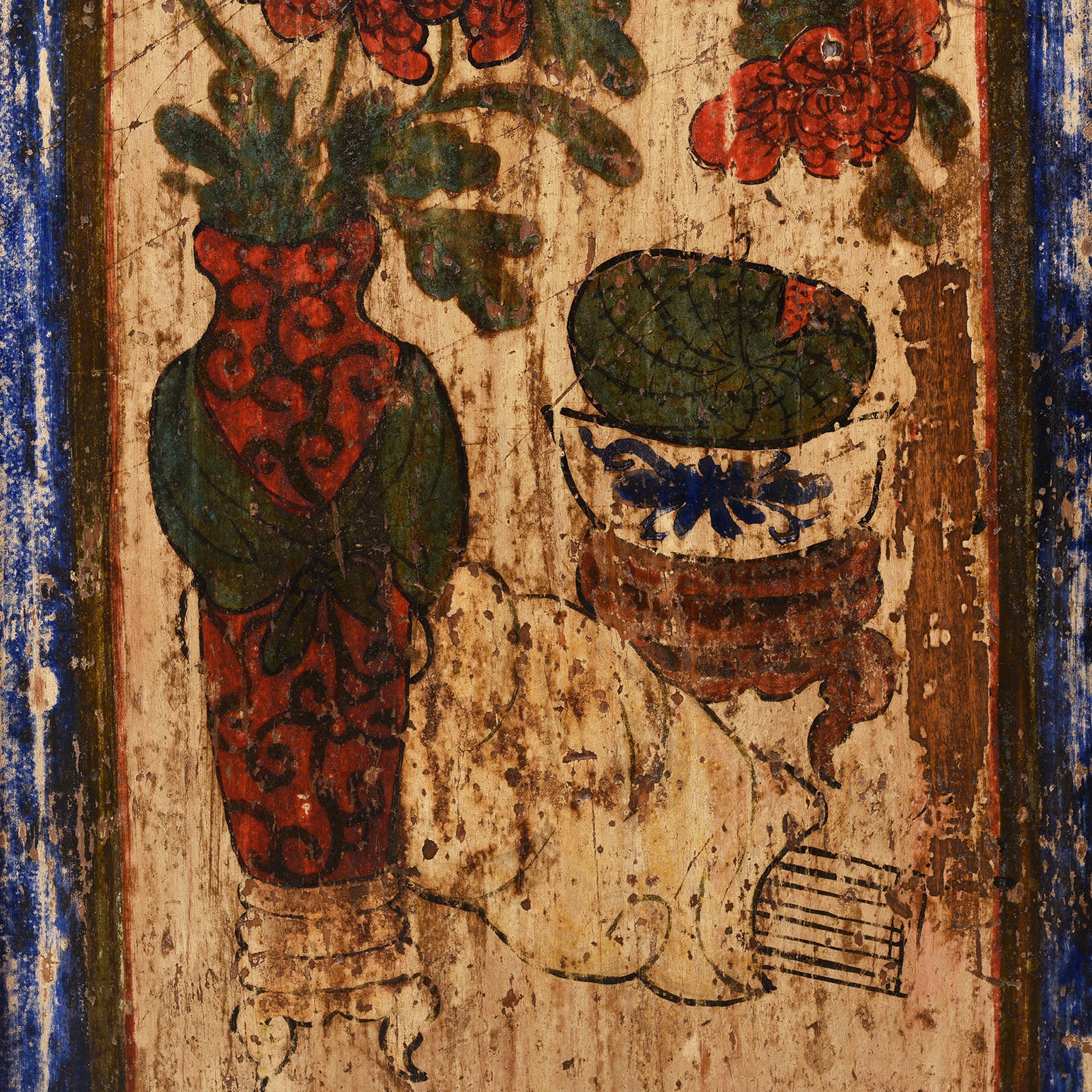 Painted Mongolian Book Cabinet - 19th Century - Image 6