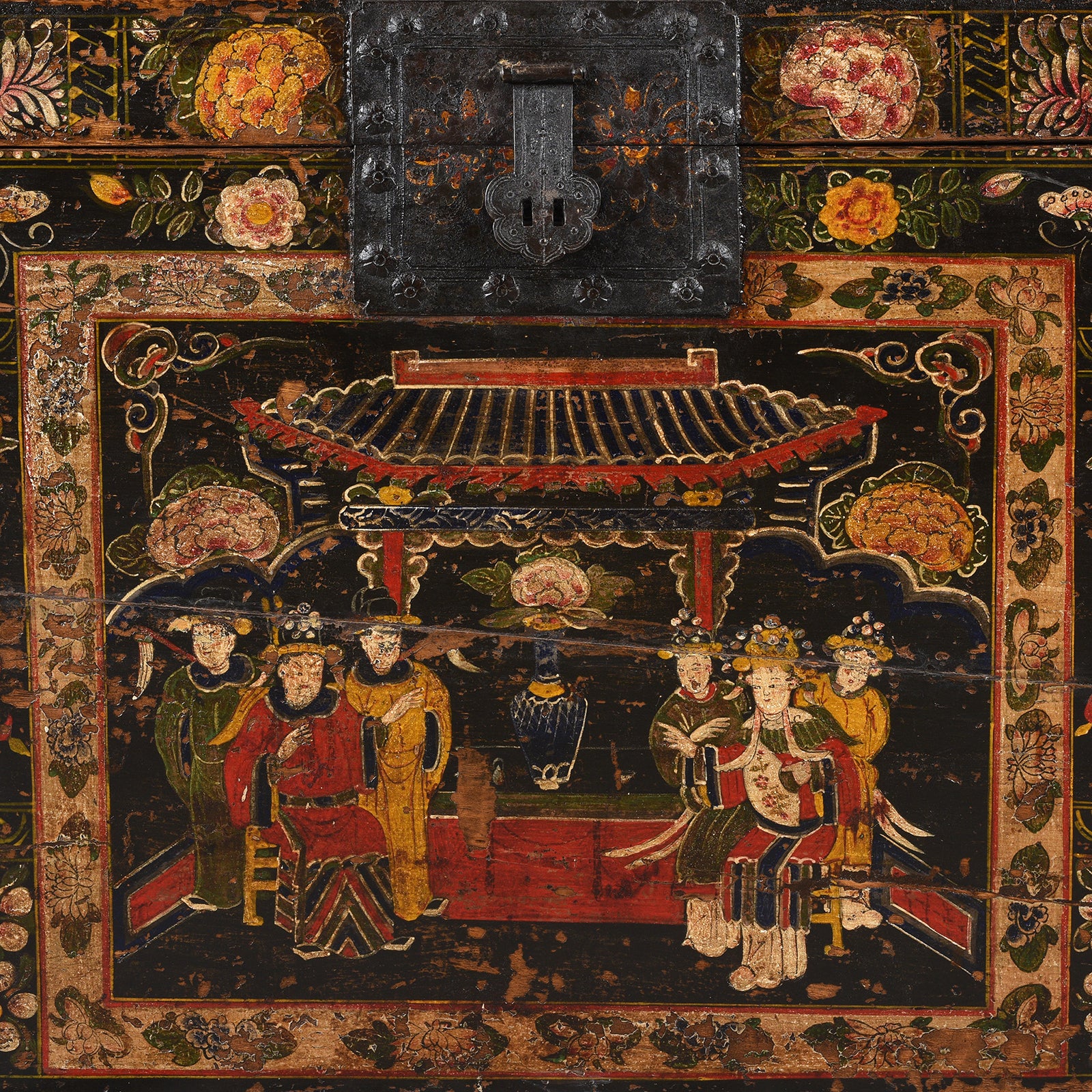 Painted Opera Chest From Shanxi - 19th Century - Image 2