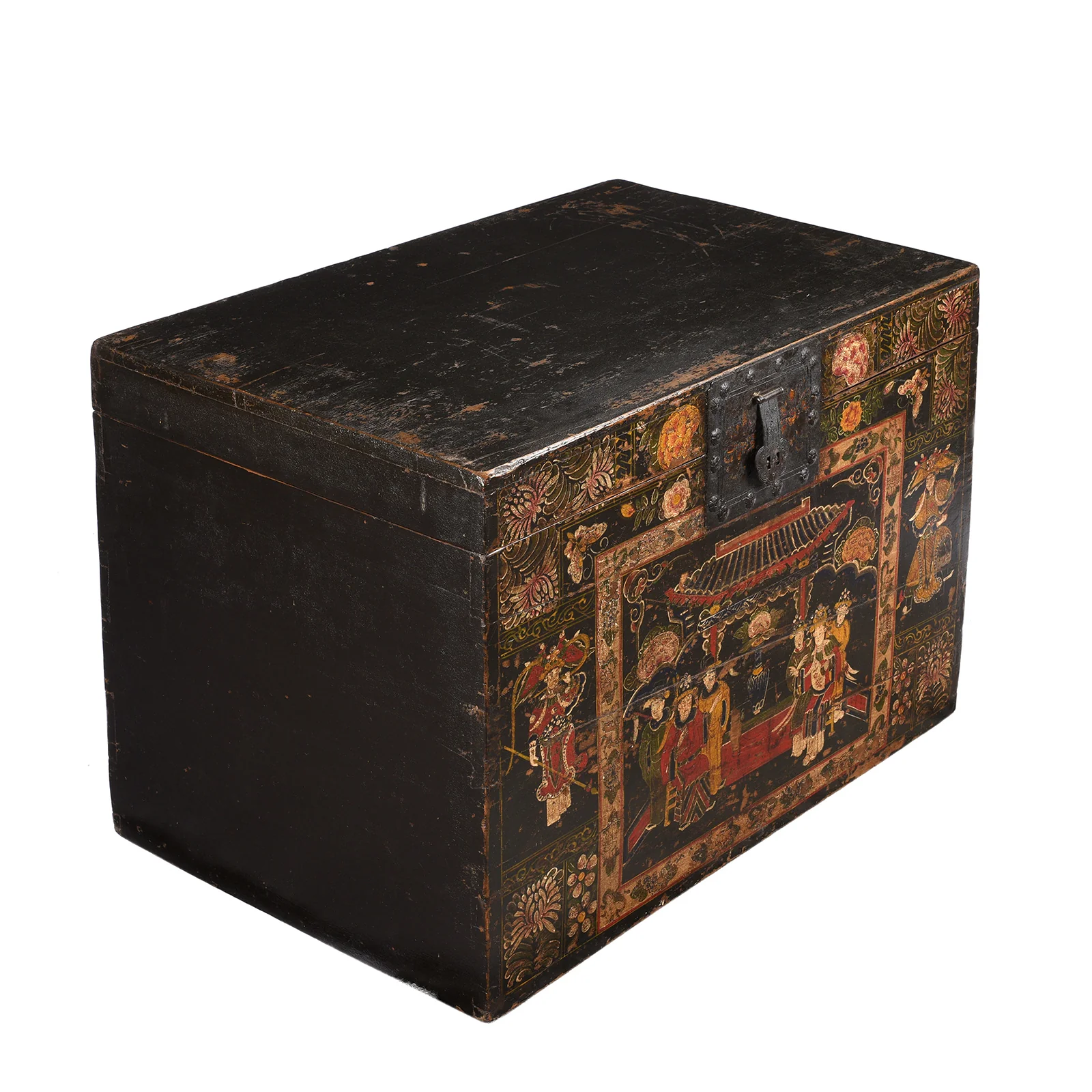 Painted Opera Chest From Shanxi - 19th Century - Image 4