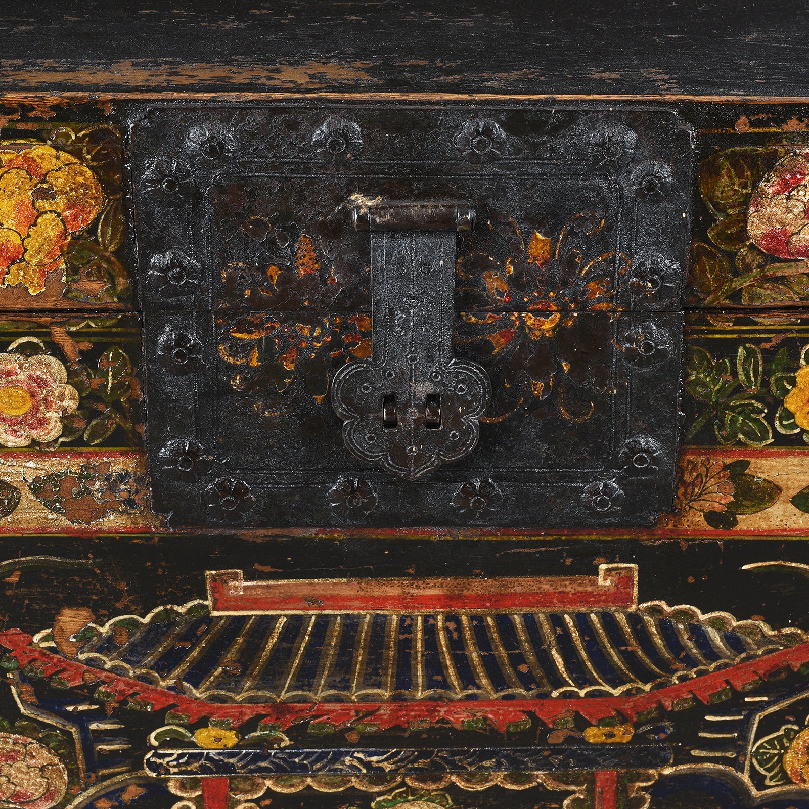 Painted Opera Chest From Shanxi - 19th Century - Image 9
