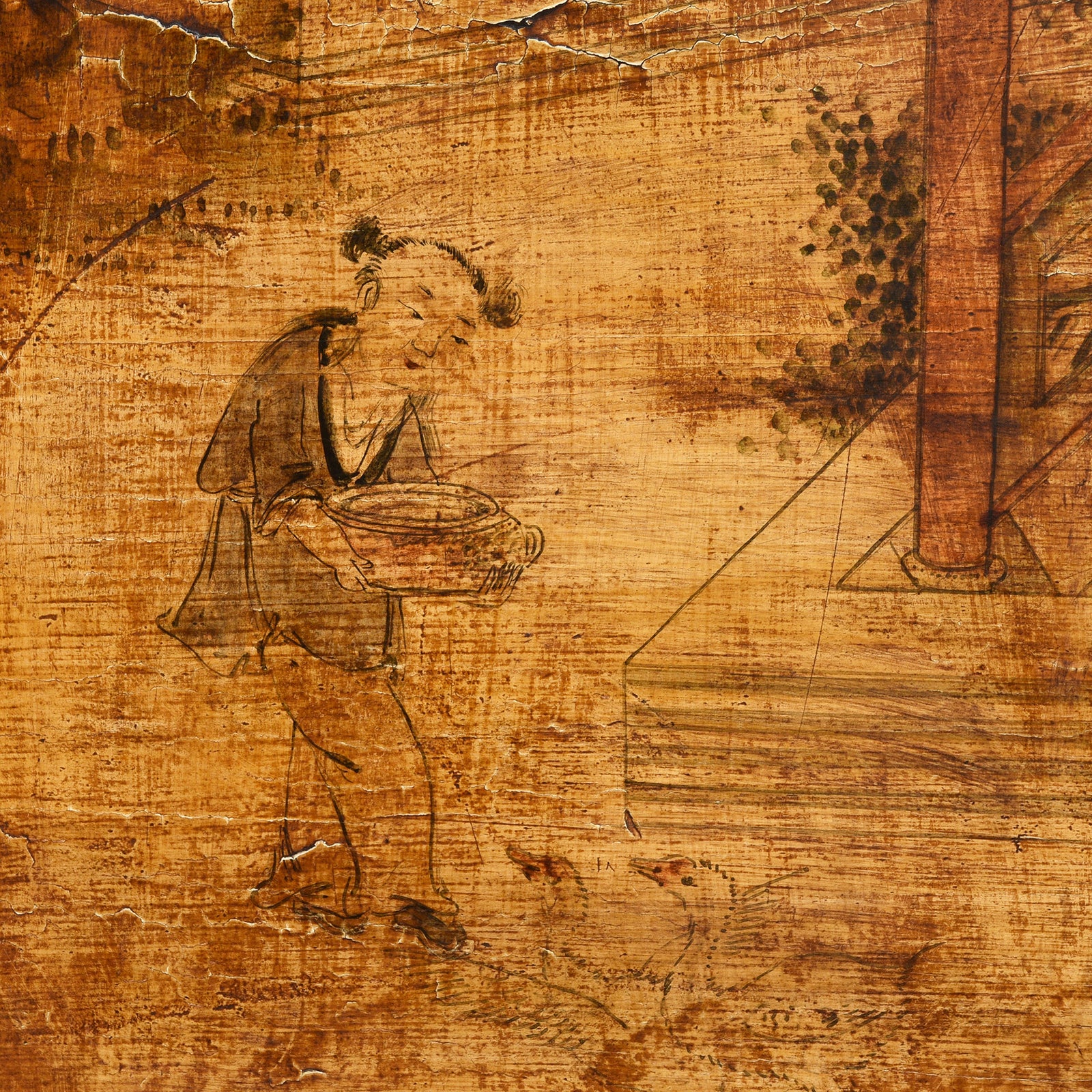 Painted Sideboard From Qinghai Province - 19thC - Image 11