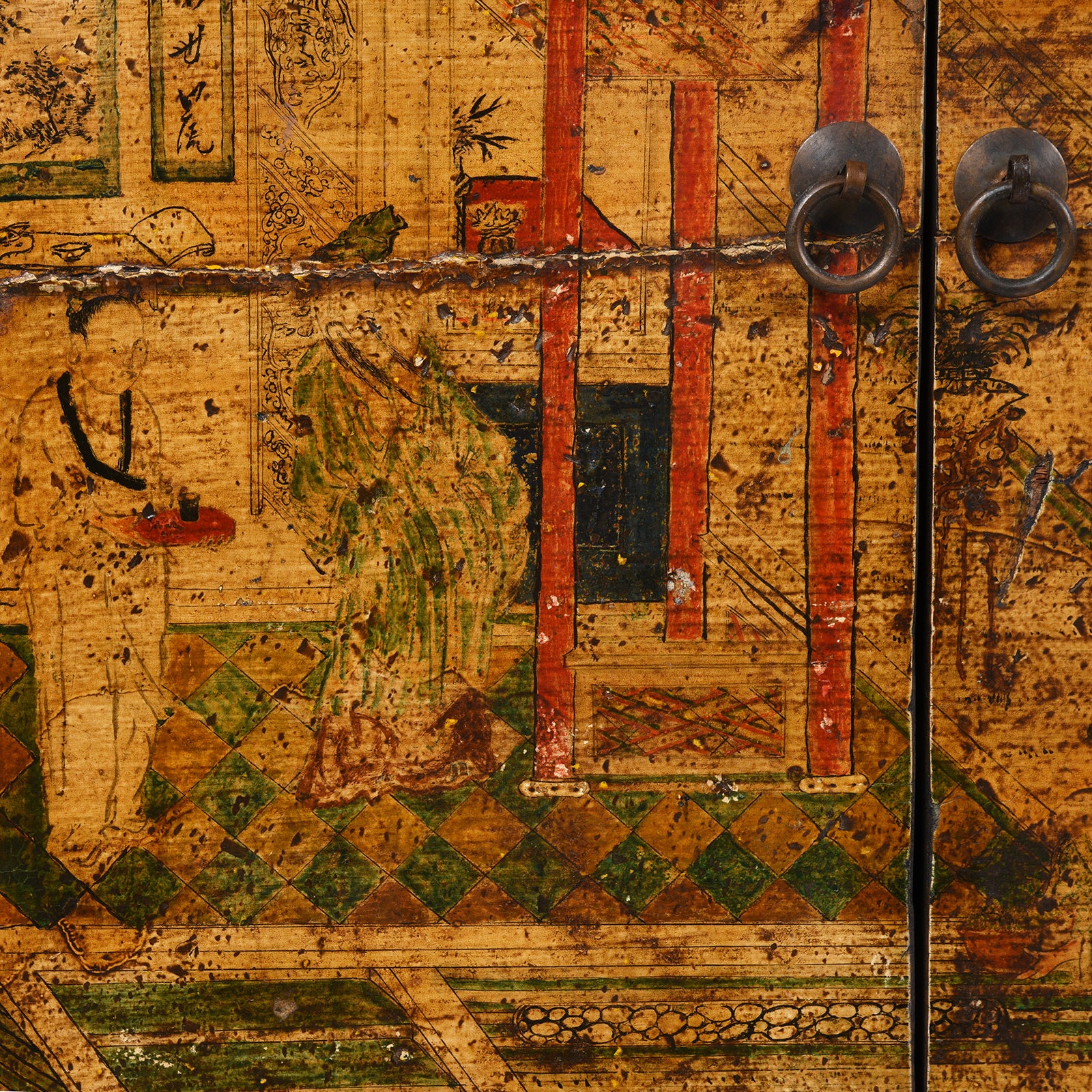 Painted Sideboard From Qinghai Province - 19thC - Image 13