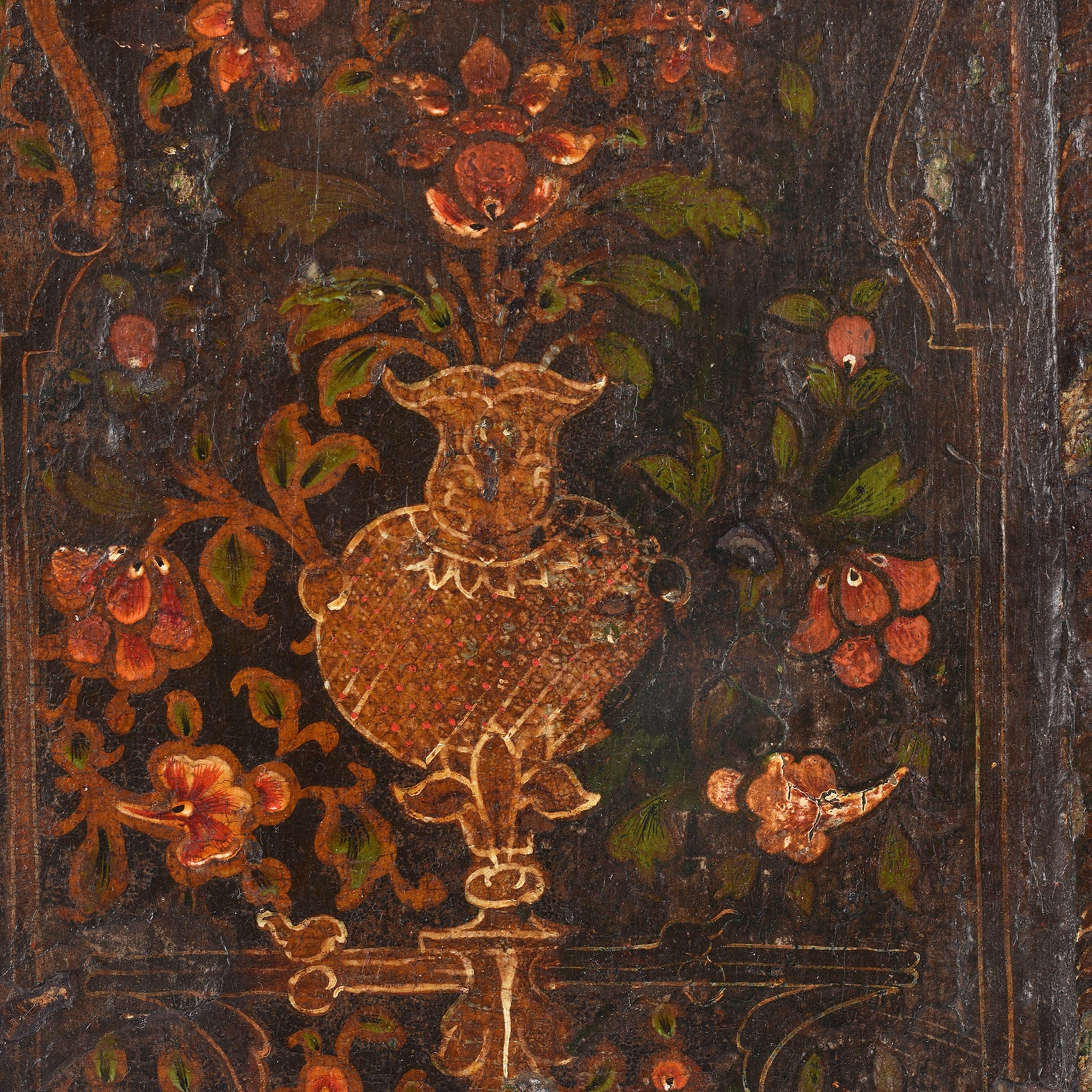 Painted Bikaner Shrine Shutters - 18thC - Image 2
