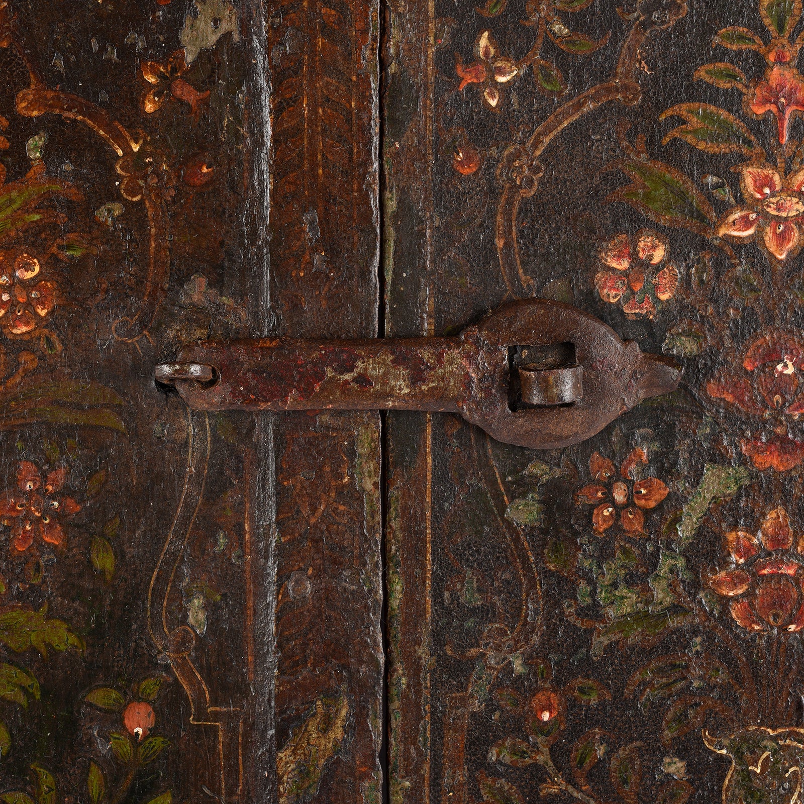 Painted Bikaner Shrine Shutters - 18thC - Image 3