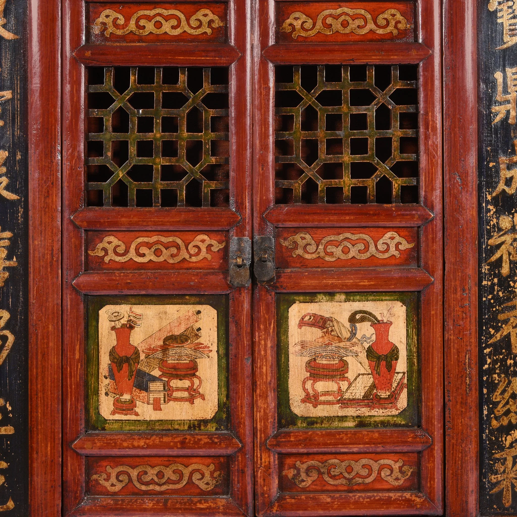 Painted Chinese Buddhist Temple Shrine - Early 20thC - Image 9