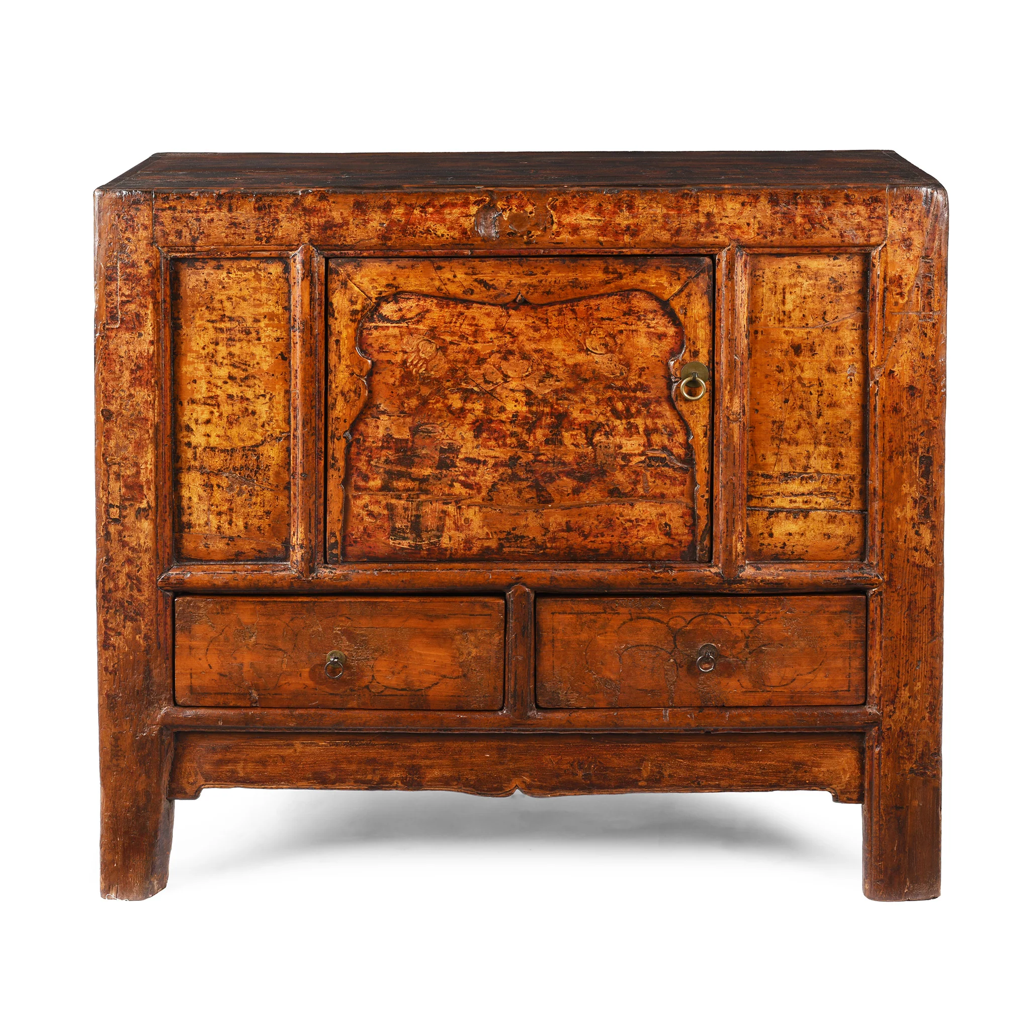 Painted Cabinet From Gansu - 19th Century - Image 2