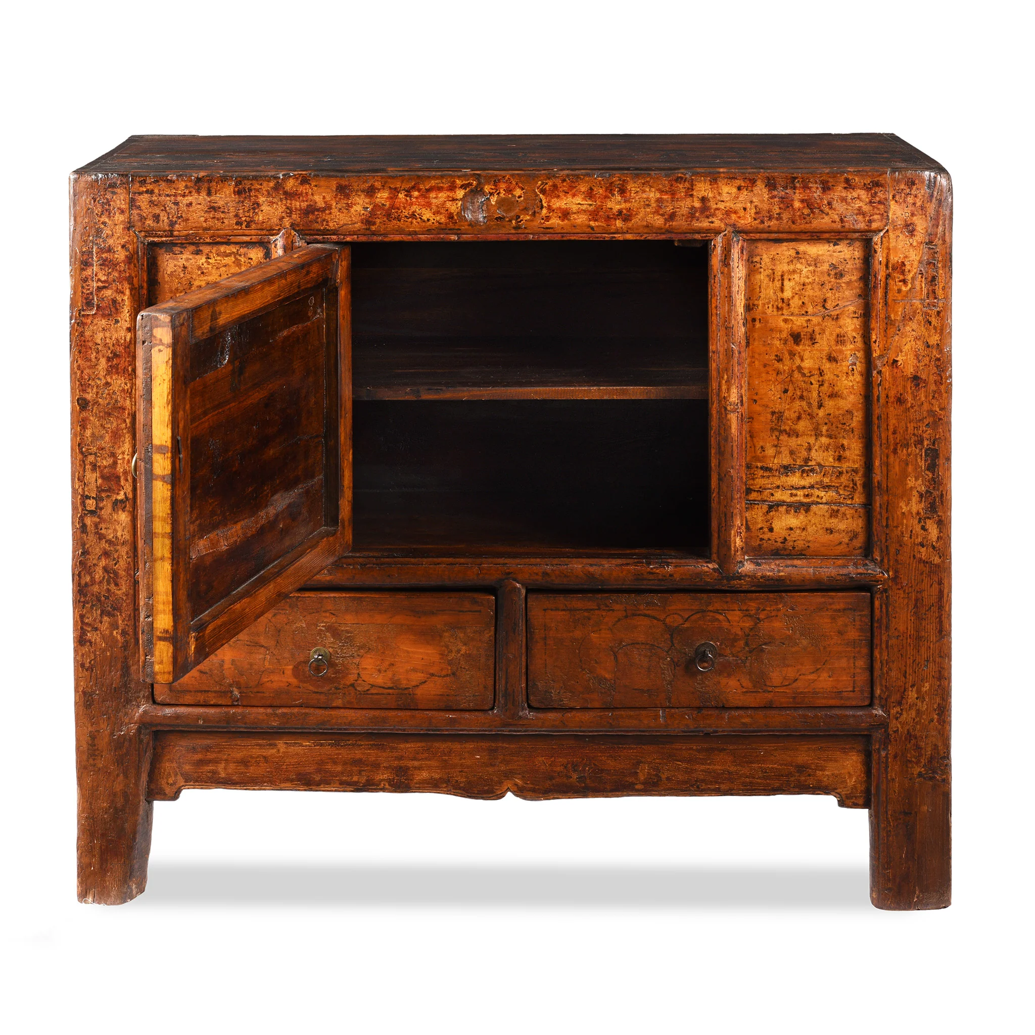 Painted Cabinet From Gansu - 19th Century - Image 4