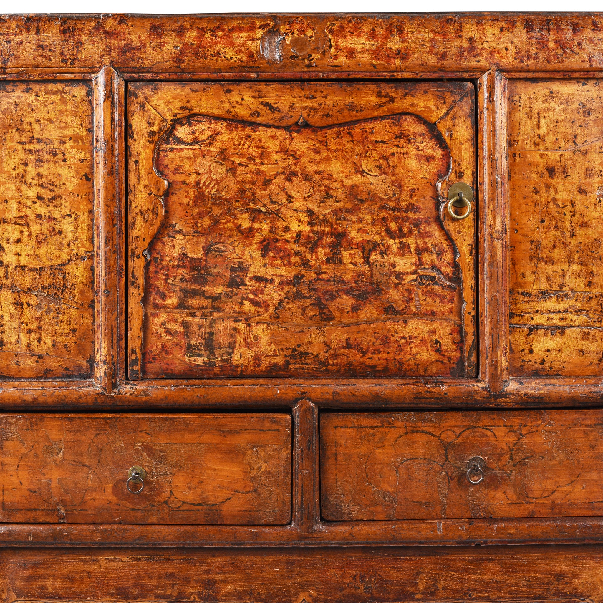 Painted Cabinet From Gansu - 19th Century - Image 7
