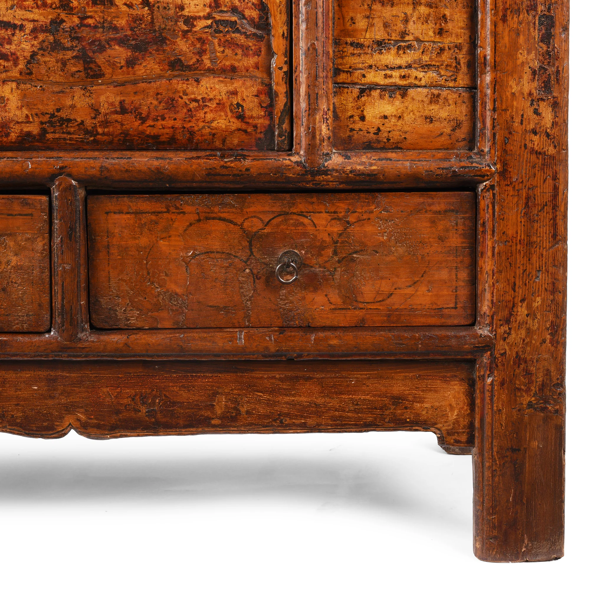 Painted Cabinet From Gansu - 19th Century - Image 8