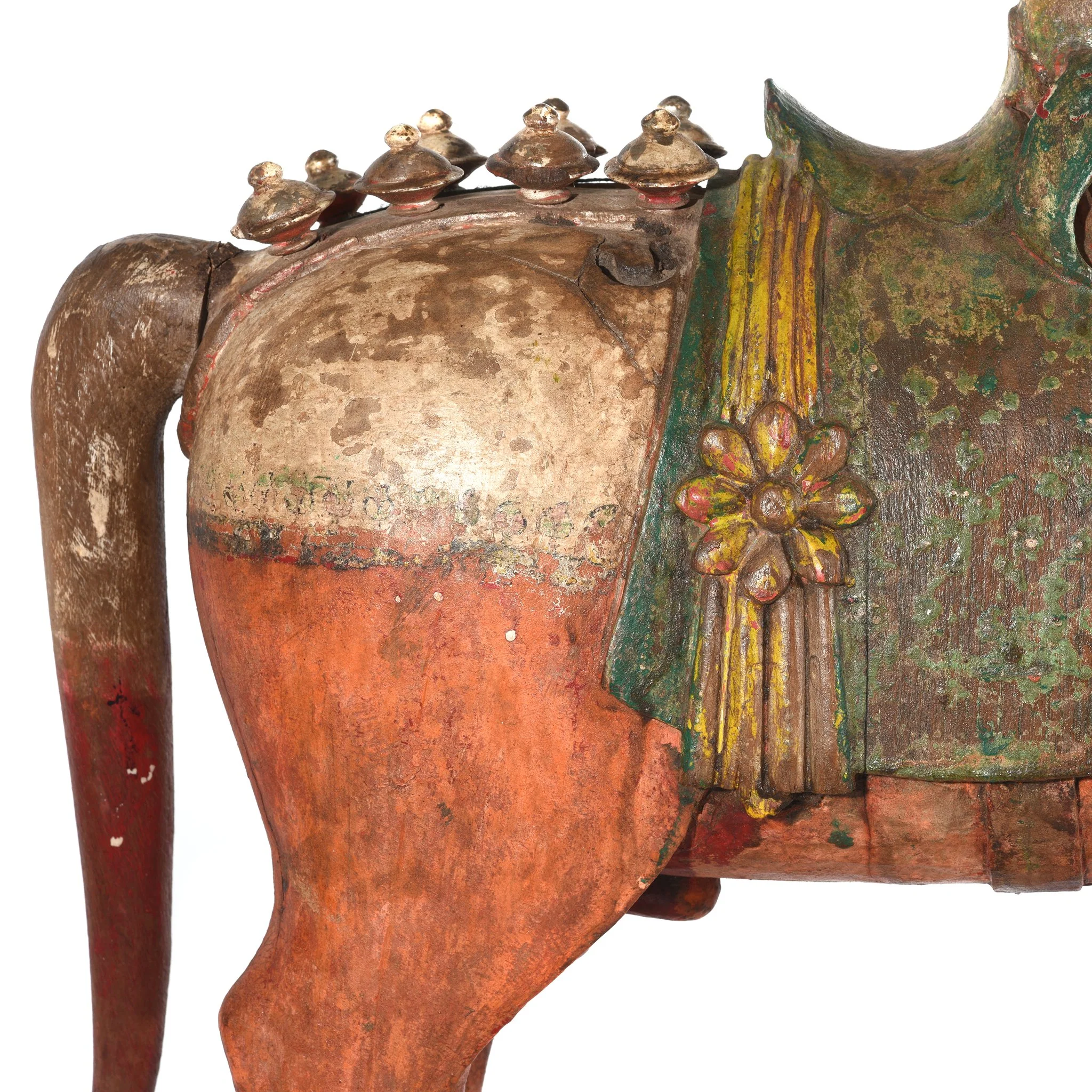 Painted Carved Horse from Patan - Late 19thC - Image 3
