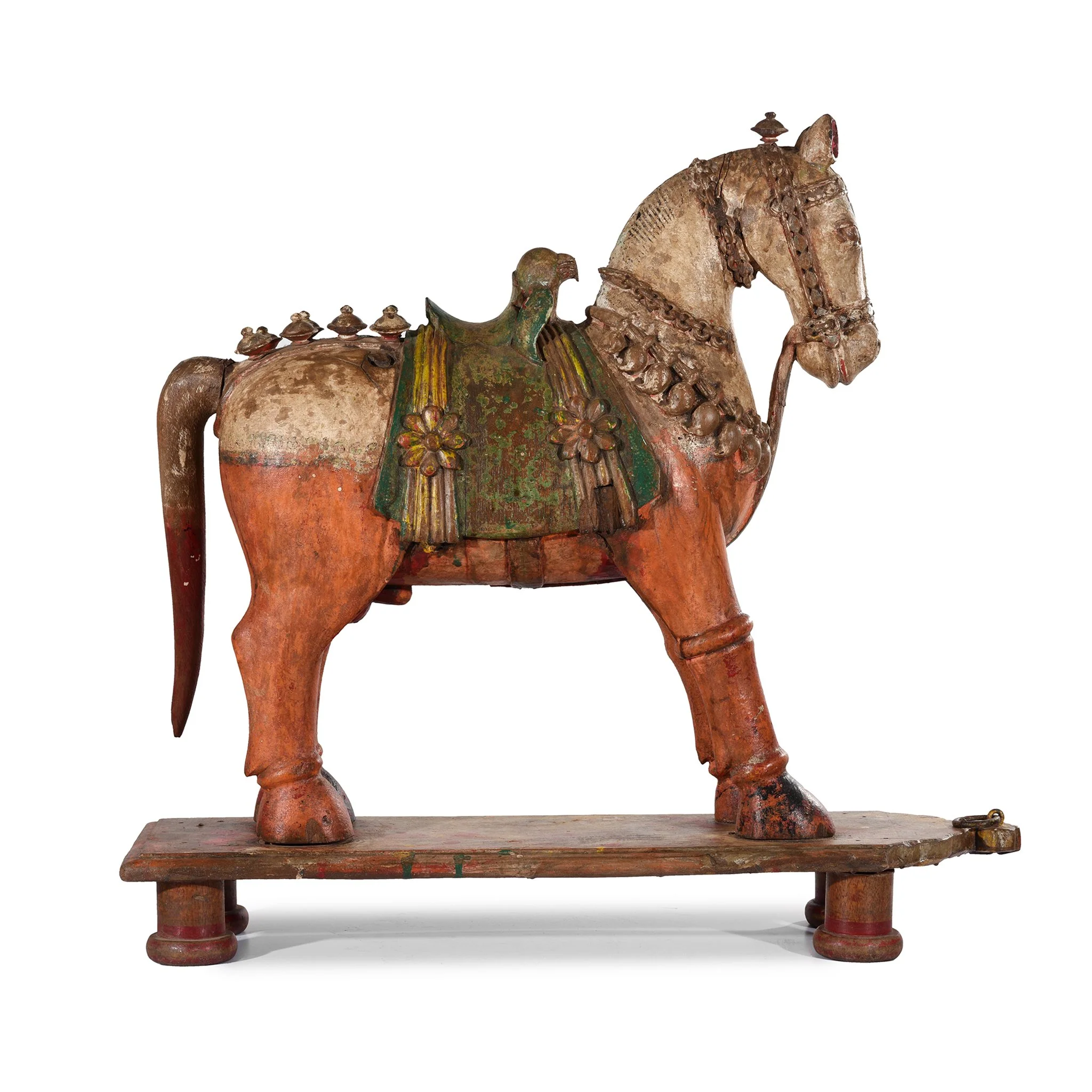 Painted Carved Horse from Patan - Late 19thC - Image 7