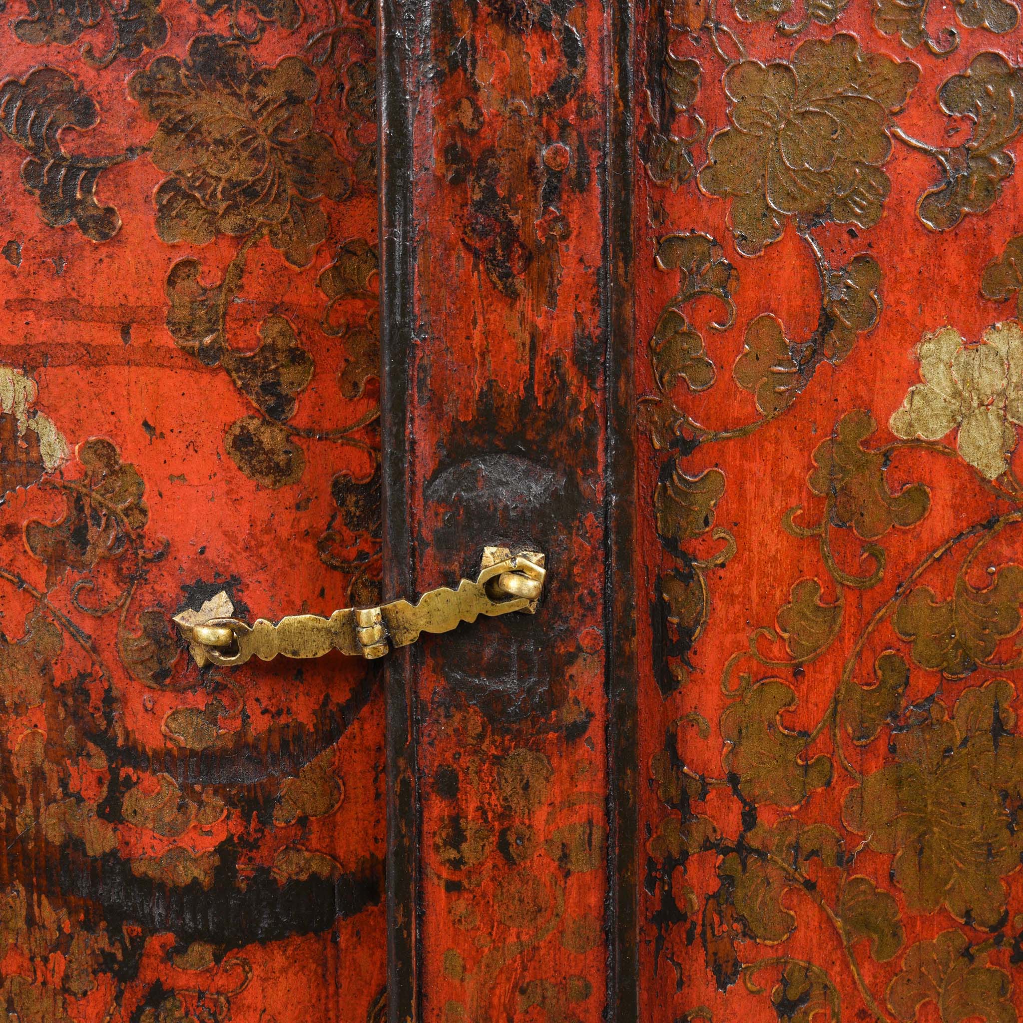 Painted Altar Cabinet from Tibet - 19thC - Image 8