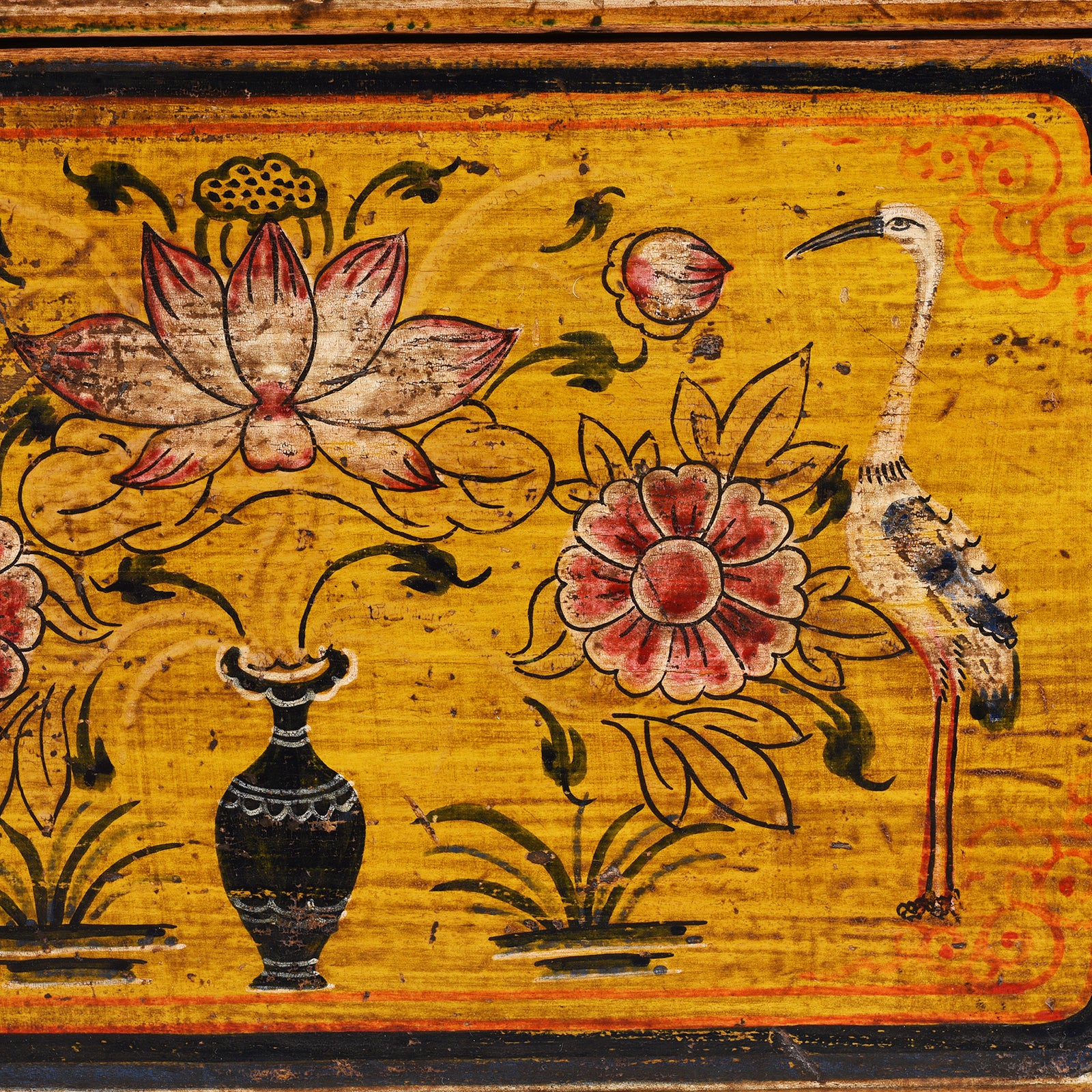 Painted Chest From Gansu - 19th Century - Image 12