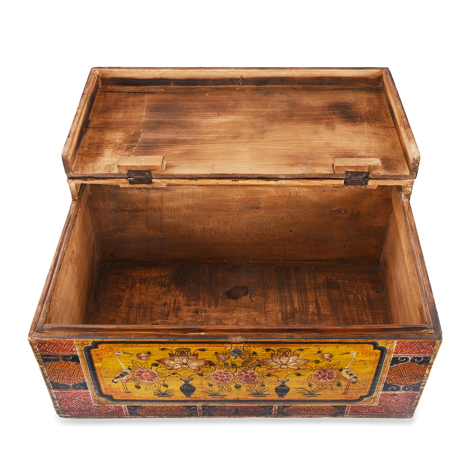 Painted Chest From Gansu - 19th Century - Image 17