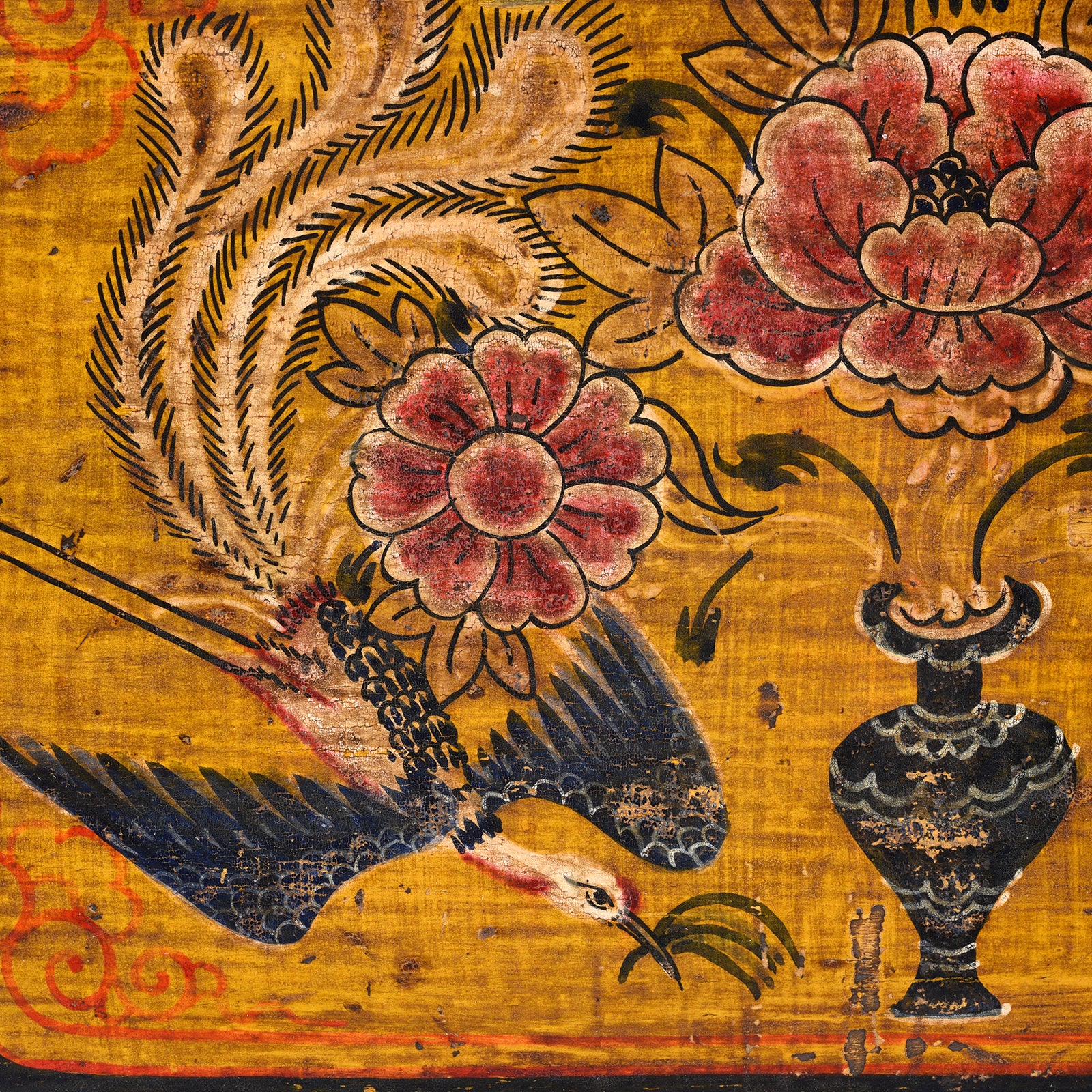 Painted Chest From Gansu - 19th Century - Image 4