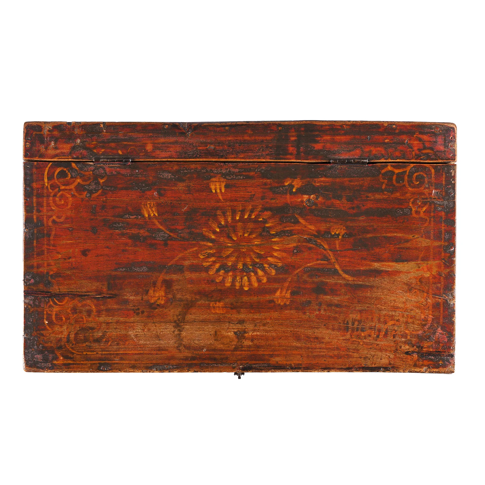 Painted Chest From Gansu - 19th Century - Image 7