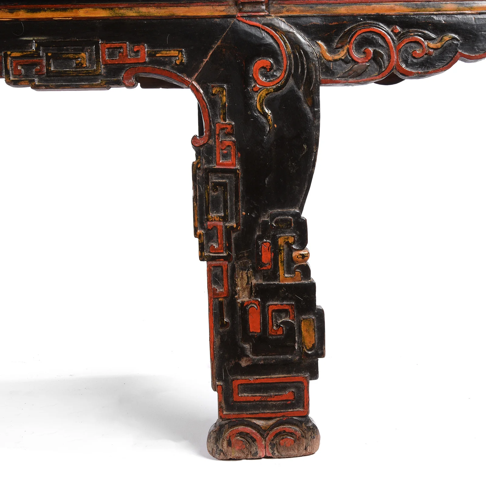 Lacquer Chinese Bench From Jiangxi Province - 19thC - Image 6