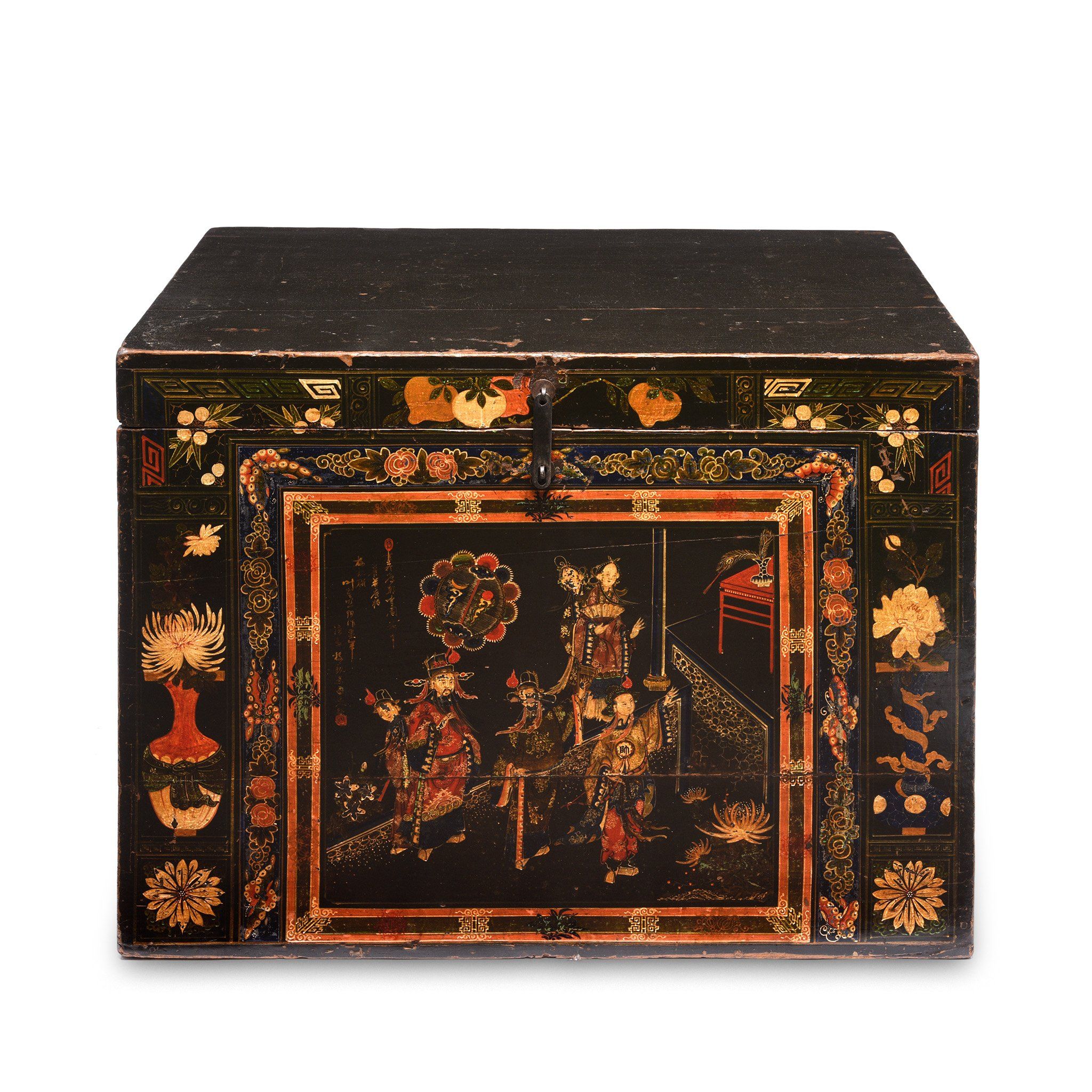 Painted Chinese Opera Chest from Shanxi - 19thC