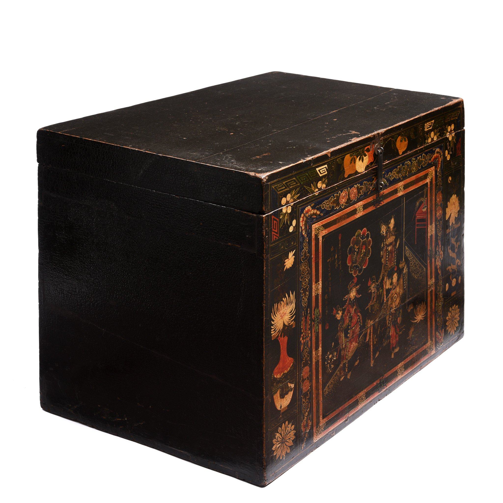 Painted Chinese Opera Chest from Shanxi - 19thC - Image 2