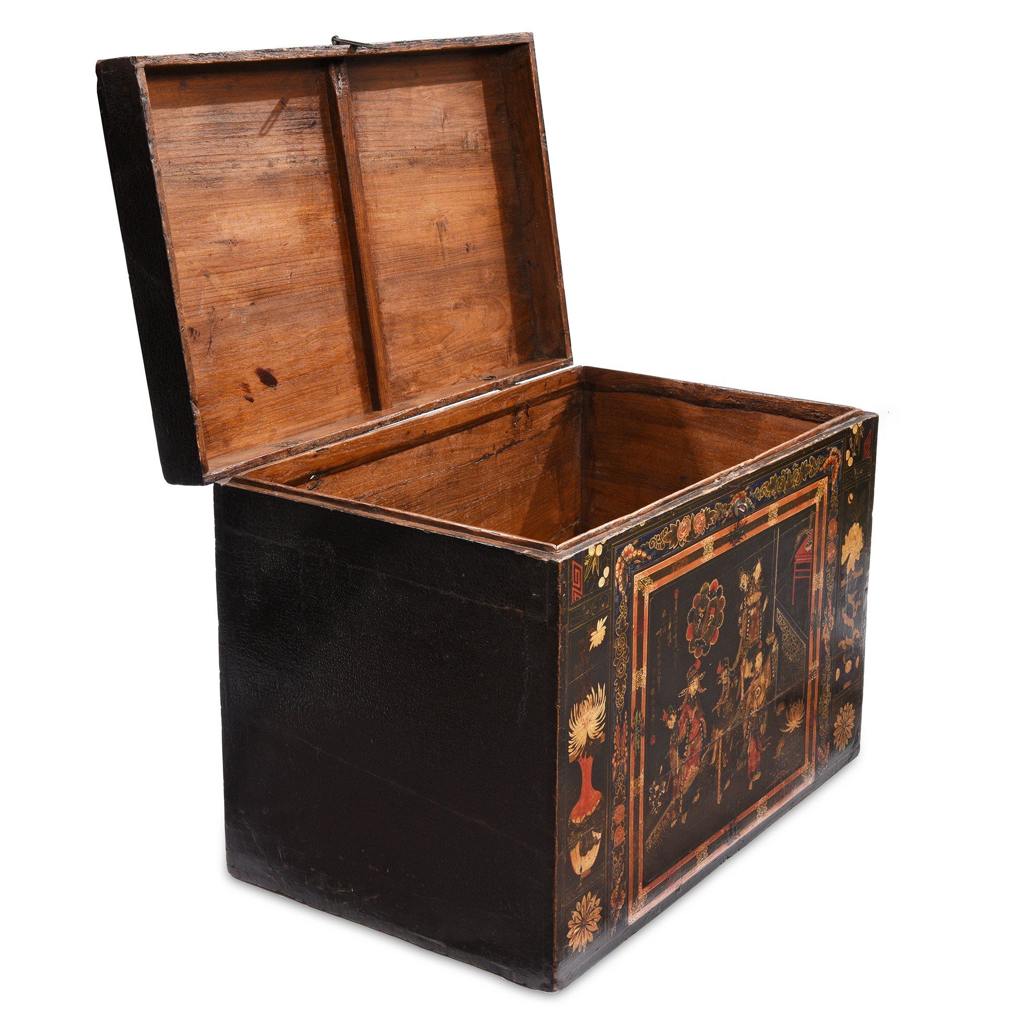Painted Chinese Opera Chest from Shanxi - 19thC - Image 3